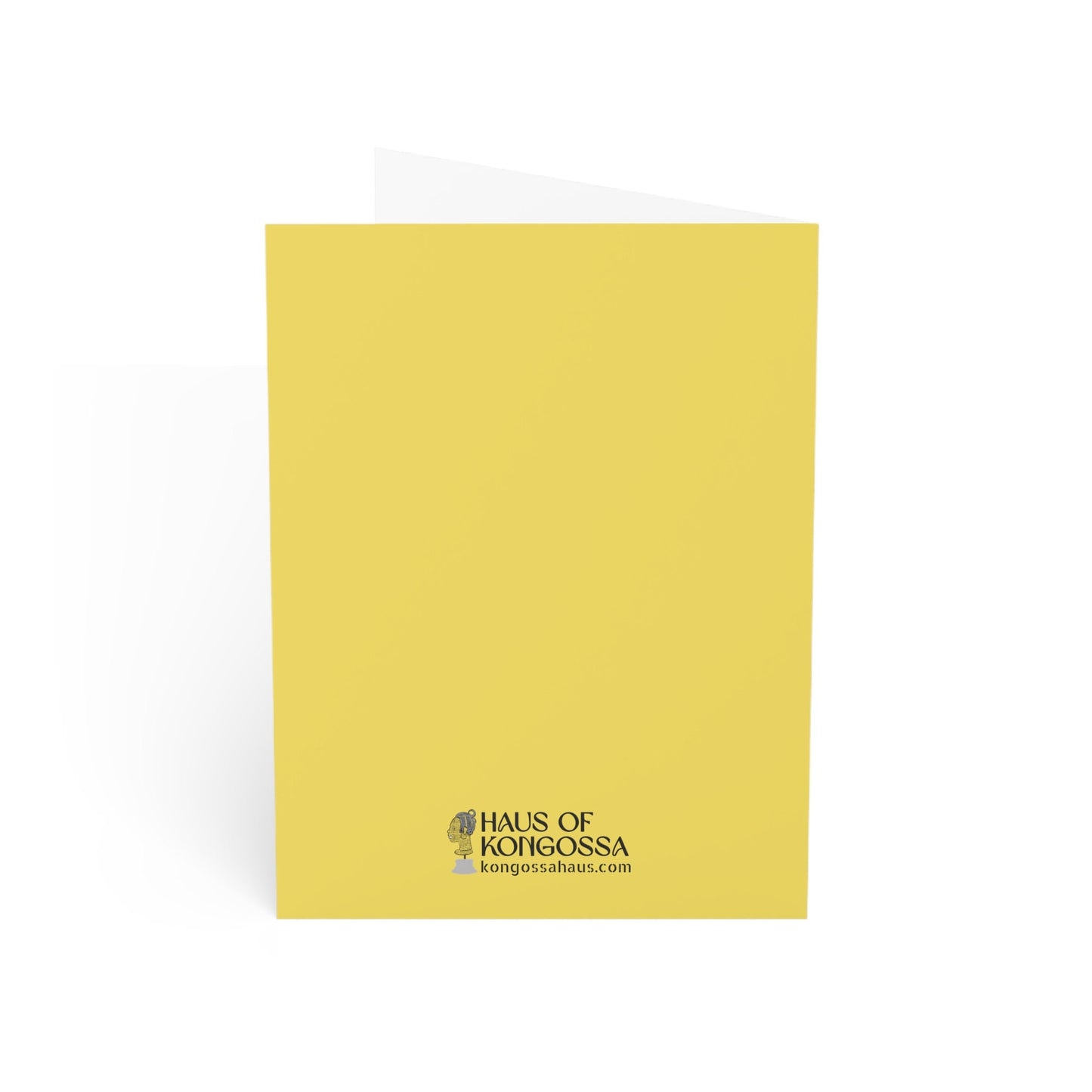 Black Marble Comb Yellow African Greeting Cards (1, 10pcs)