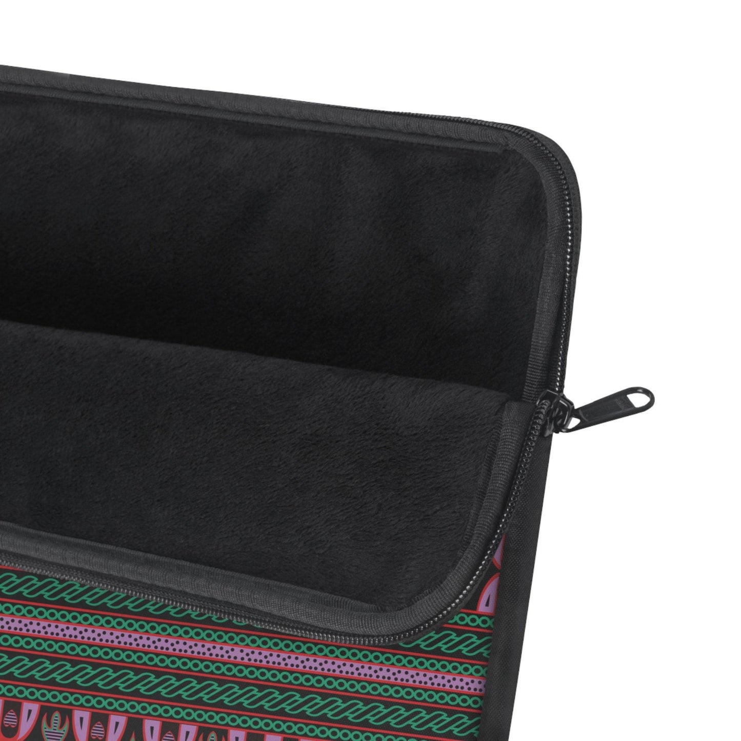 Purple Toghu African Print Laptop Sleeve: Designer Computer Bag
