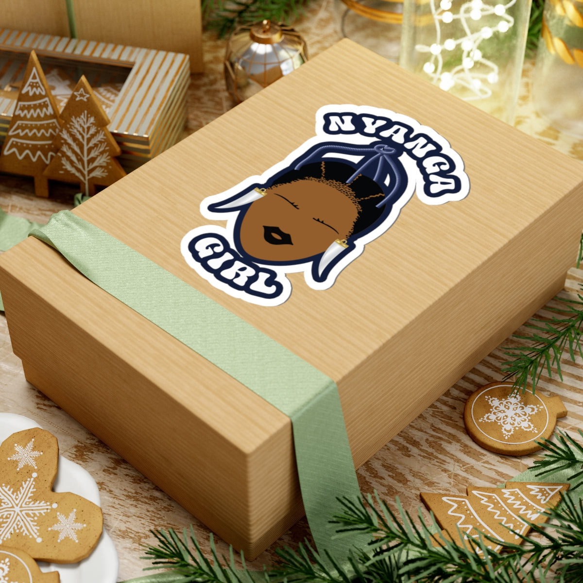 Nyanga Girl Kiss-Cut Stickers