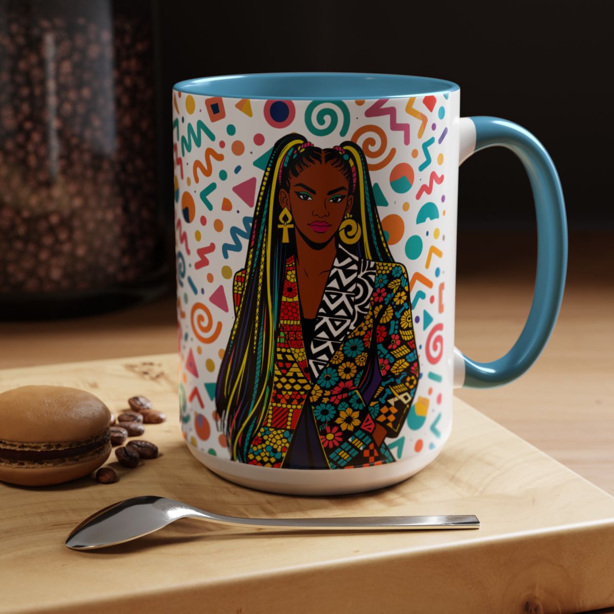 Personalized, Doing the Most, Effortlessly Two-Tone Ceramic Mug (6 Colors , 11oz & 15oz)