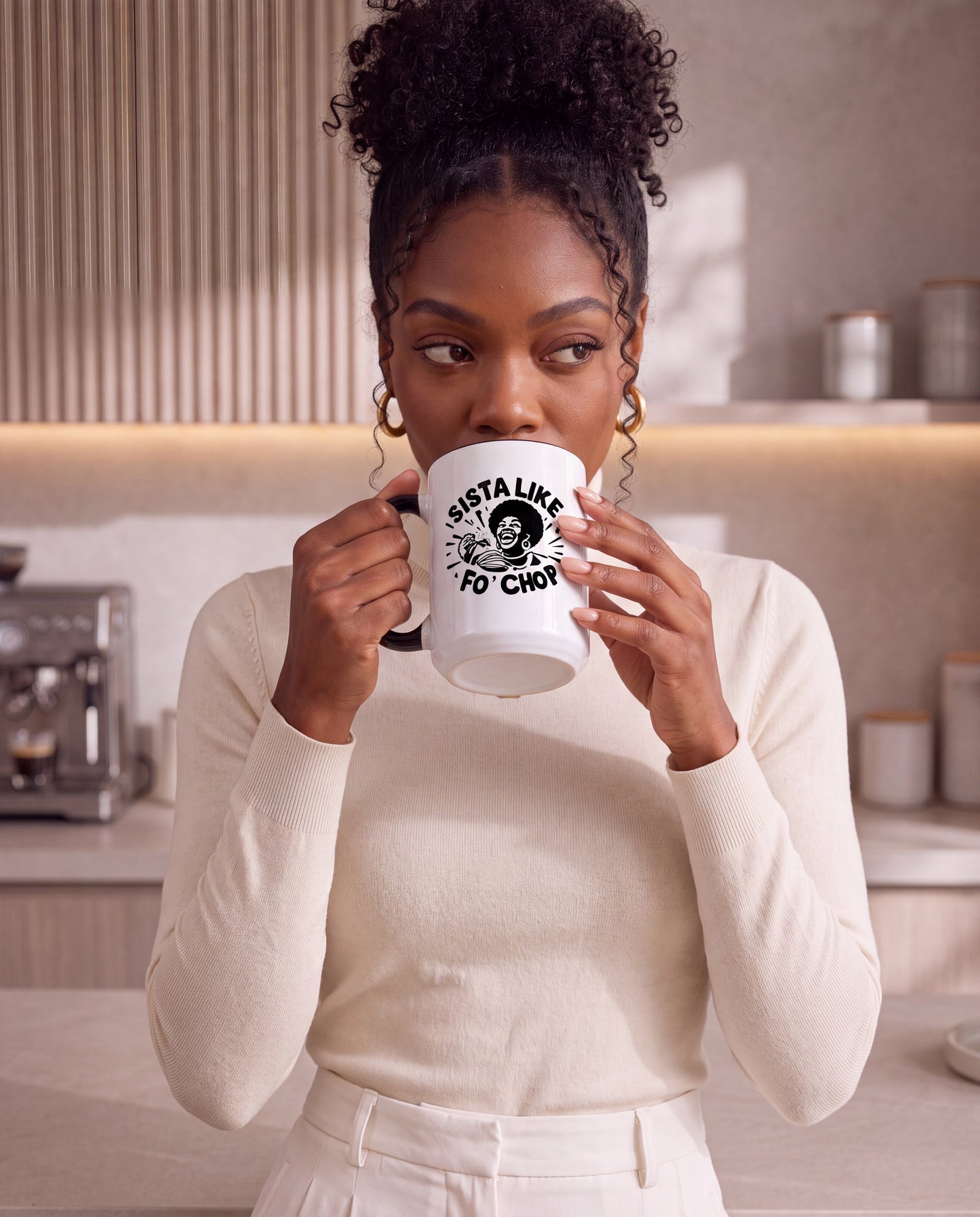 Sista Like Fo' Chop Mug Accent Coffee Mug | 11oz or 15oz