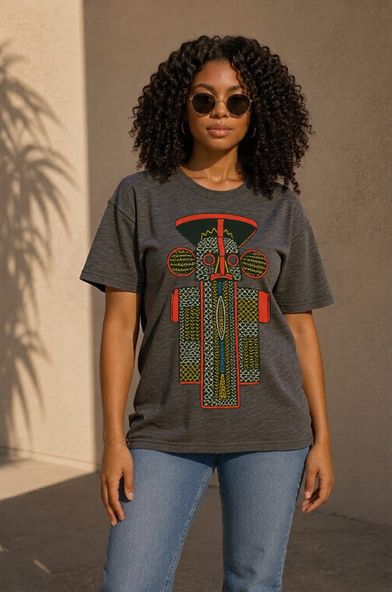 Unisex Elephant Mask tee Vintage washed Heavyweight T-shirt
