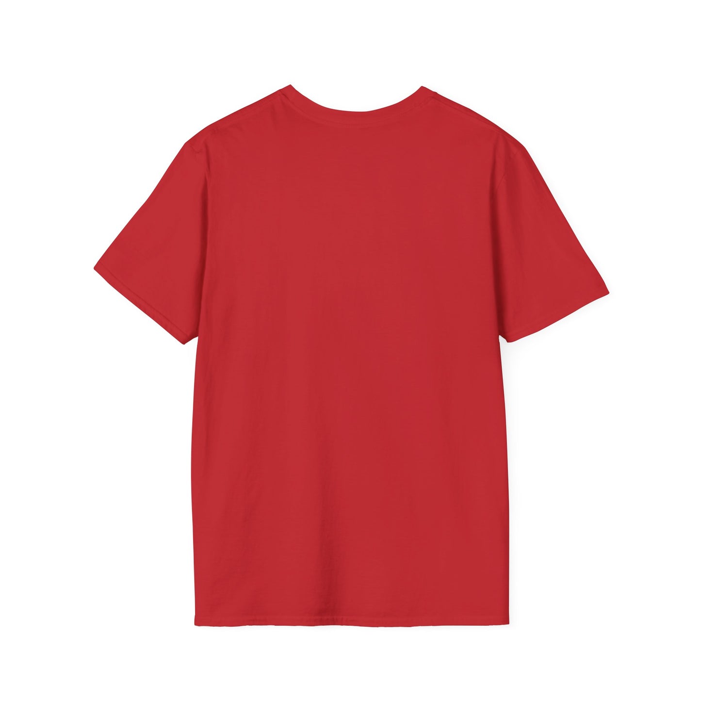 Man in Bamenda Hat White Mudcloth Unisex Softstyle T-Shirt
