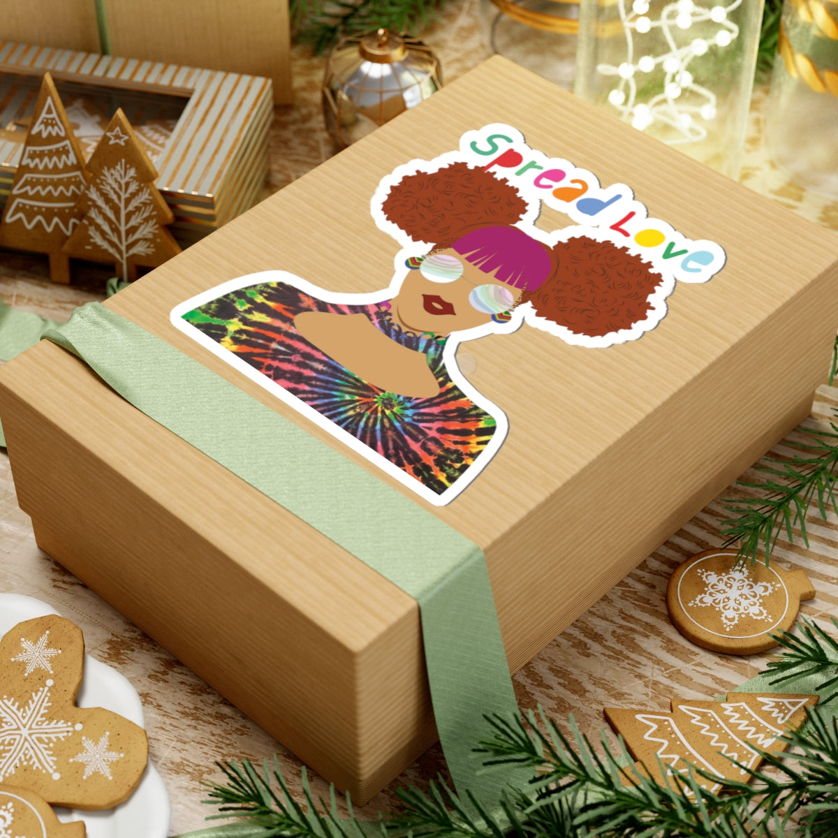 Love Spreaders Puffs Kiss-Cut Stickers