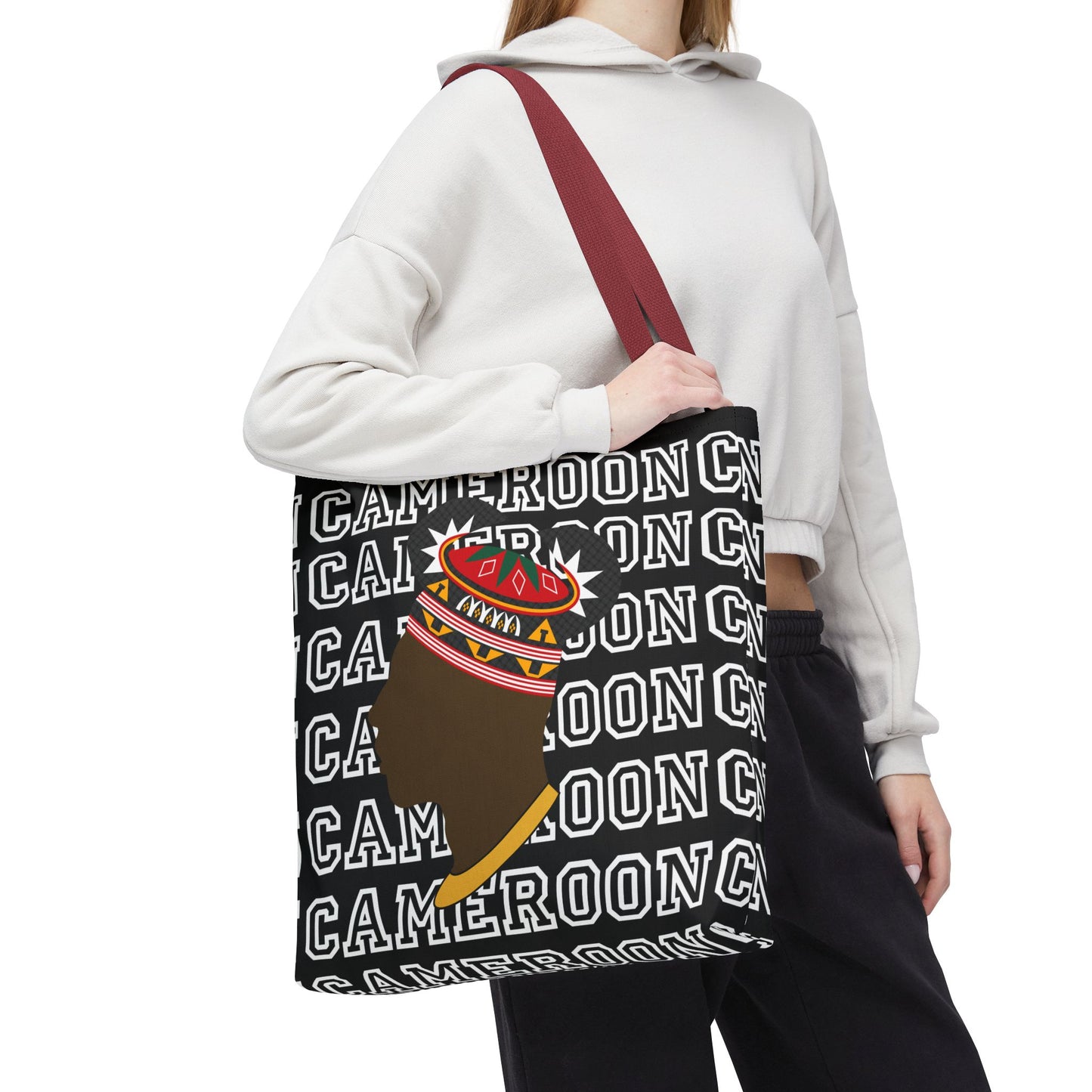 Cameroon Man in Toghu Hat Canvas Tote Bag