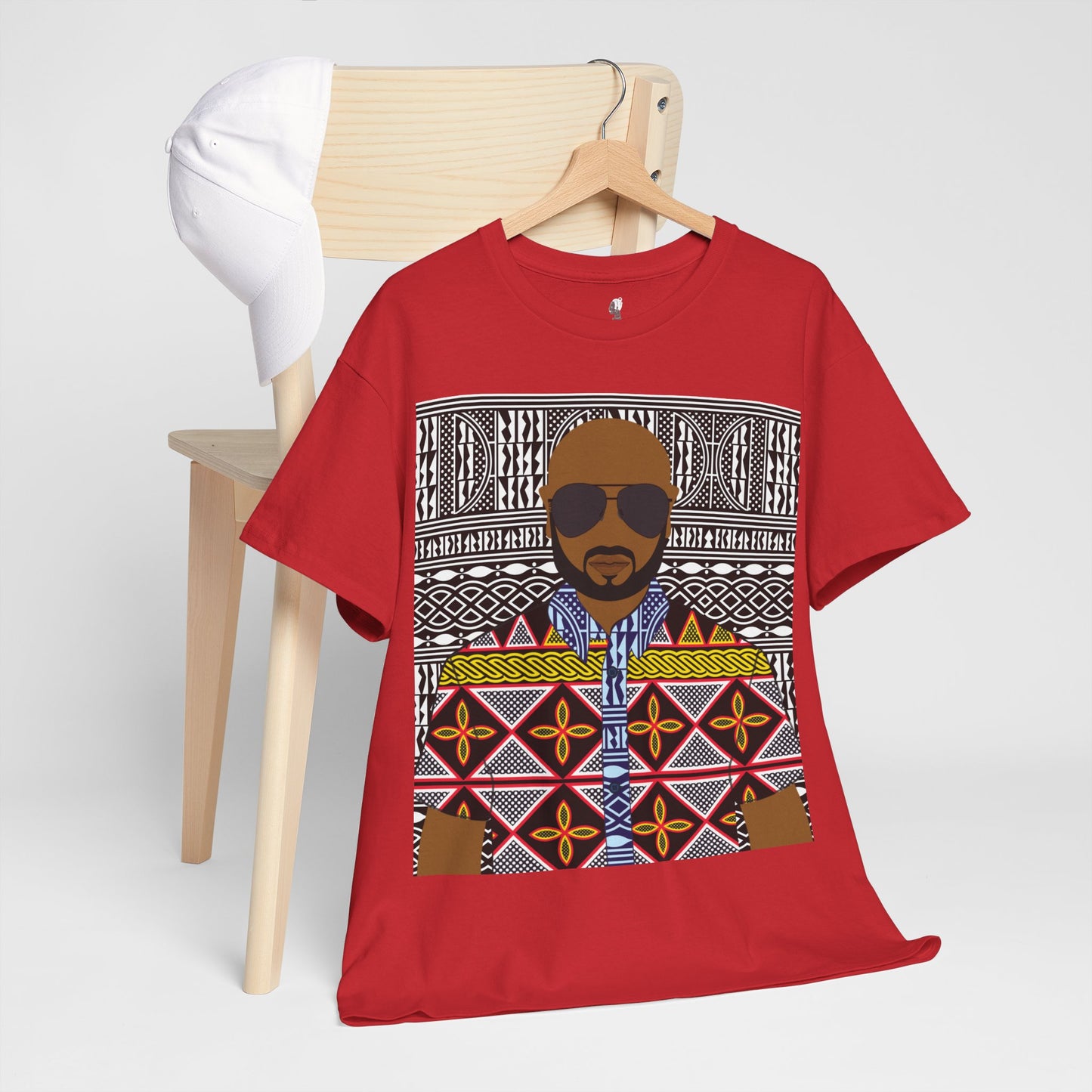 Le Monsieur Yellow Toghu on BW Ndop Unisex Heavy Cotton Tee