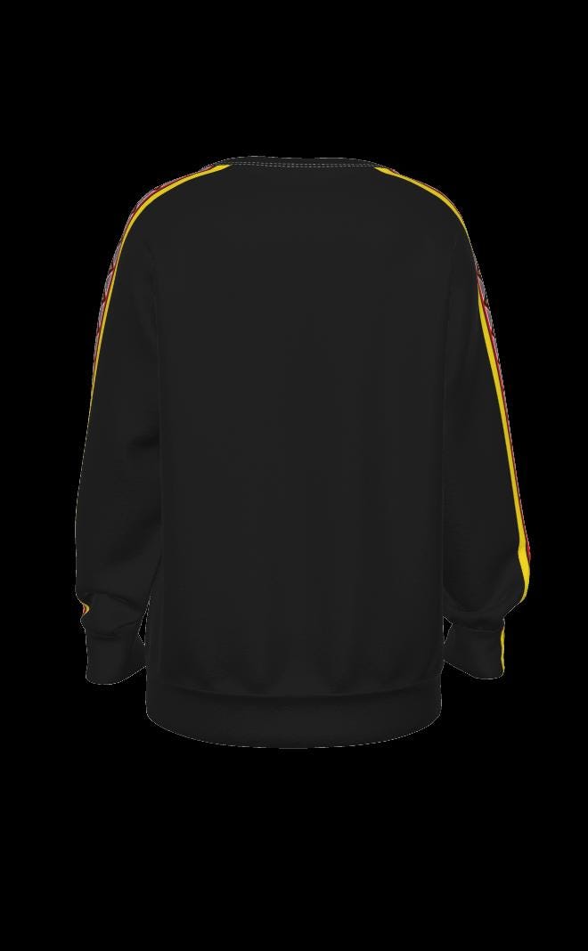 Bamenda Toghu Hat Lady All-Over Print Women's Raglan Sleeve Sweatshirt