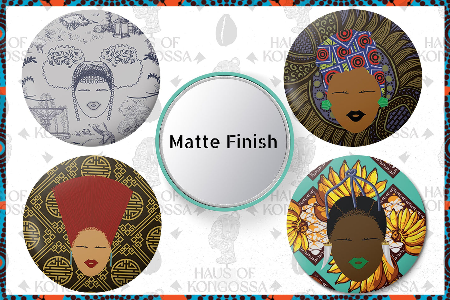 Matte Pocket Mirror, 3 Inch Compact Mirror, Purse Makeup