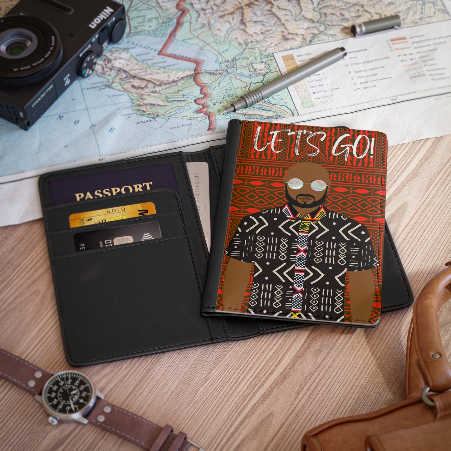 Monsieur GO - Red Ndop - Passport Cover