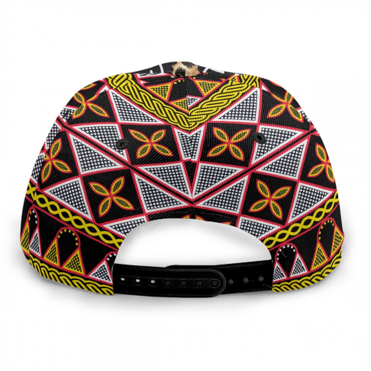 African Print Baseball Hat: Toghu Mudcloth Snapback