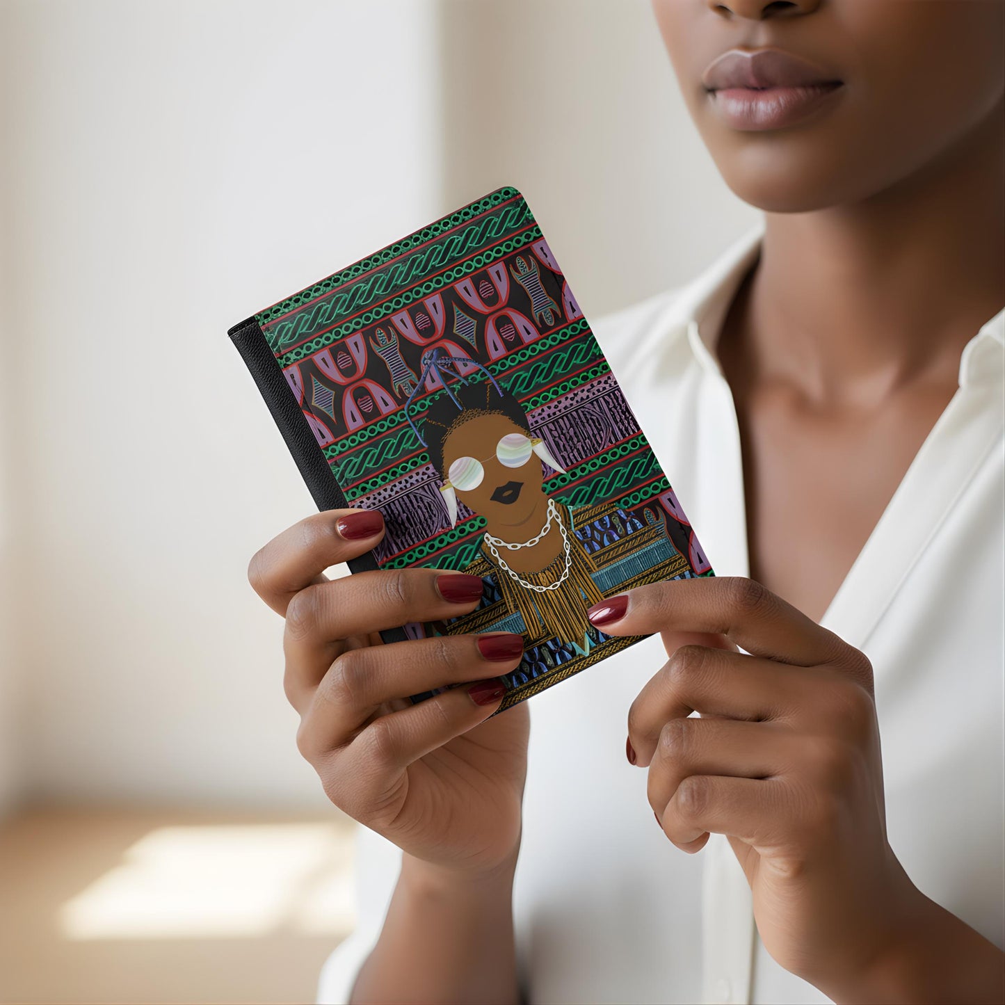 Manyi - Purple Toghu Passport Cover