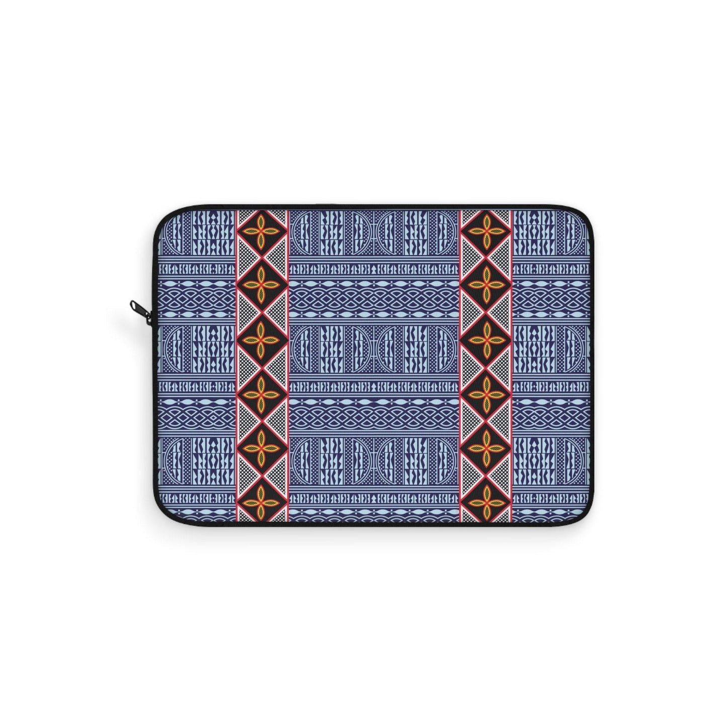 Ndop/Toghu Mixed African Laptop Sleeve: Two Sided Polyester Fabric