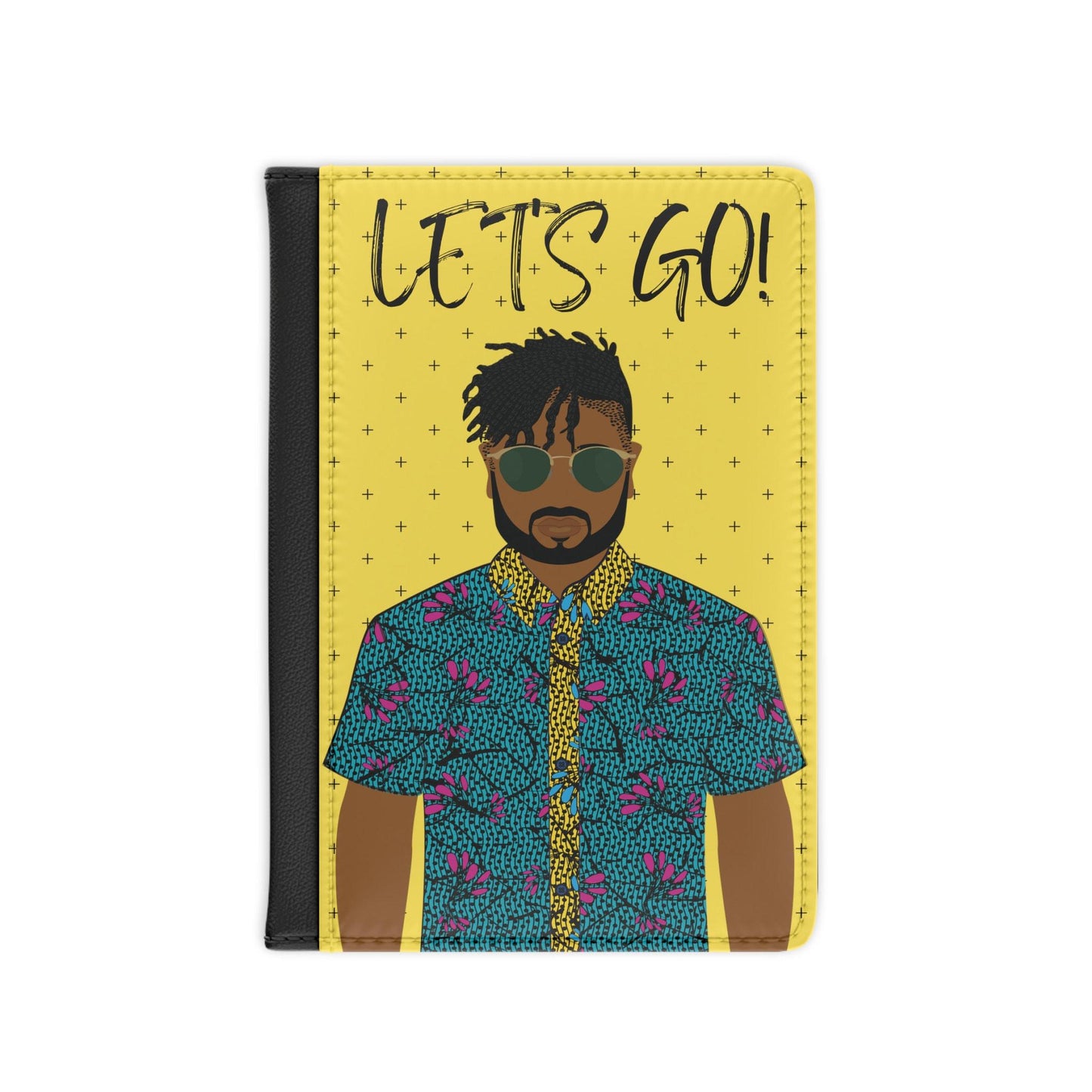 Pascale on the GO - Yellow cross - Passport Cover