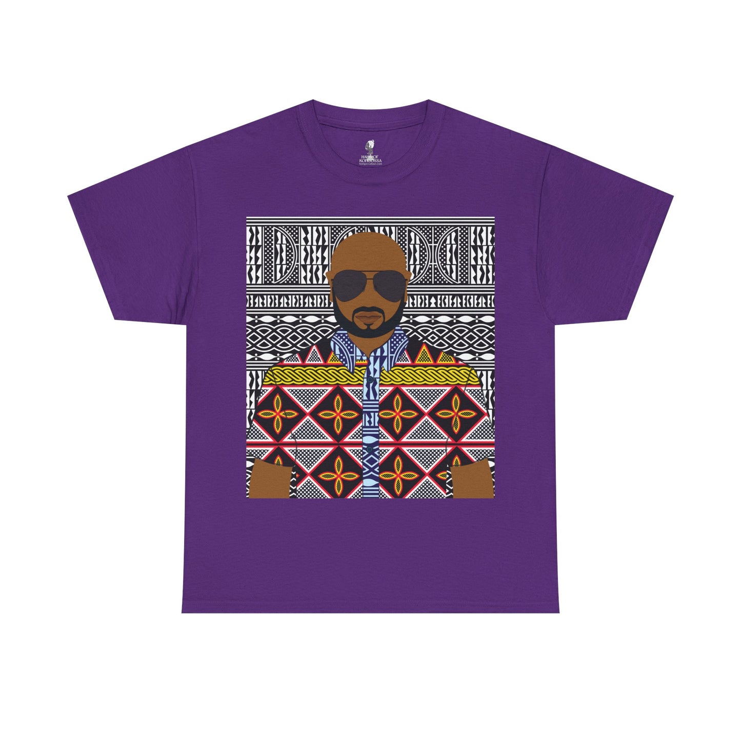 Le Monsieur Yellow Toghu on BW Ndop Unisex Heavy Cotton Tee