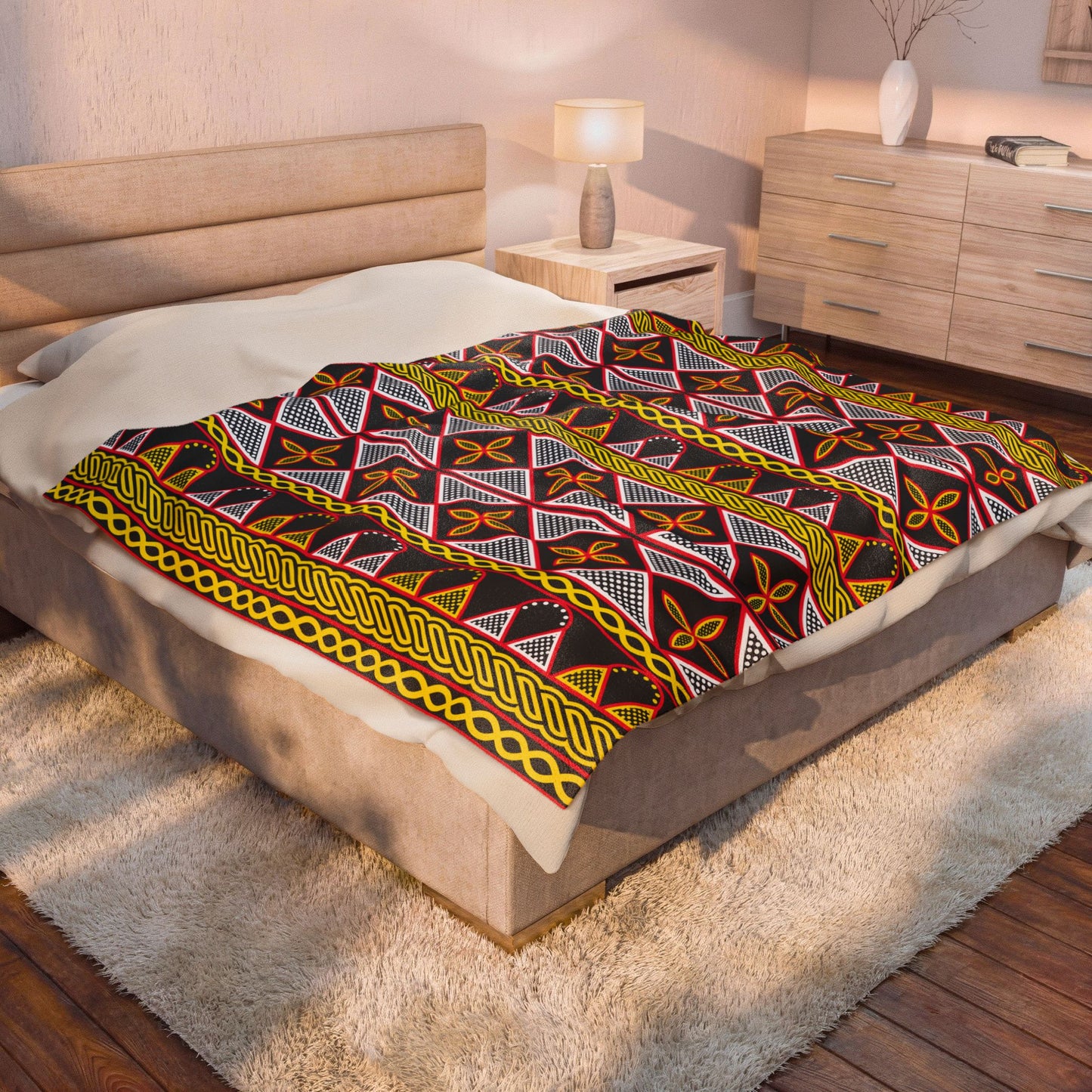 Yellow Toghu Velveteen Plush Blanket