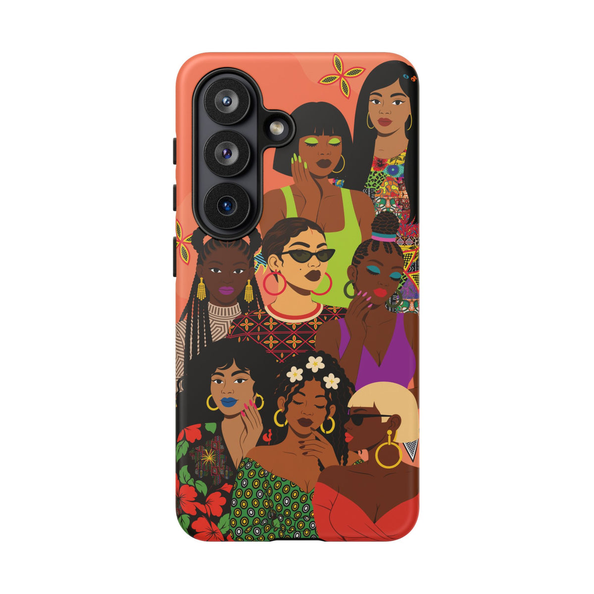 Black Girl Magic Collage Phone Case, African Art Design, Stylish Protective Cover for Samsung and iPhone, Unique Accessory, Gift Idea