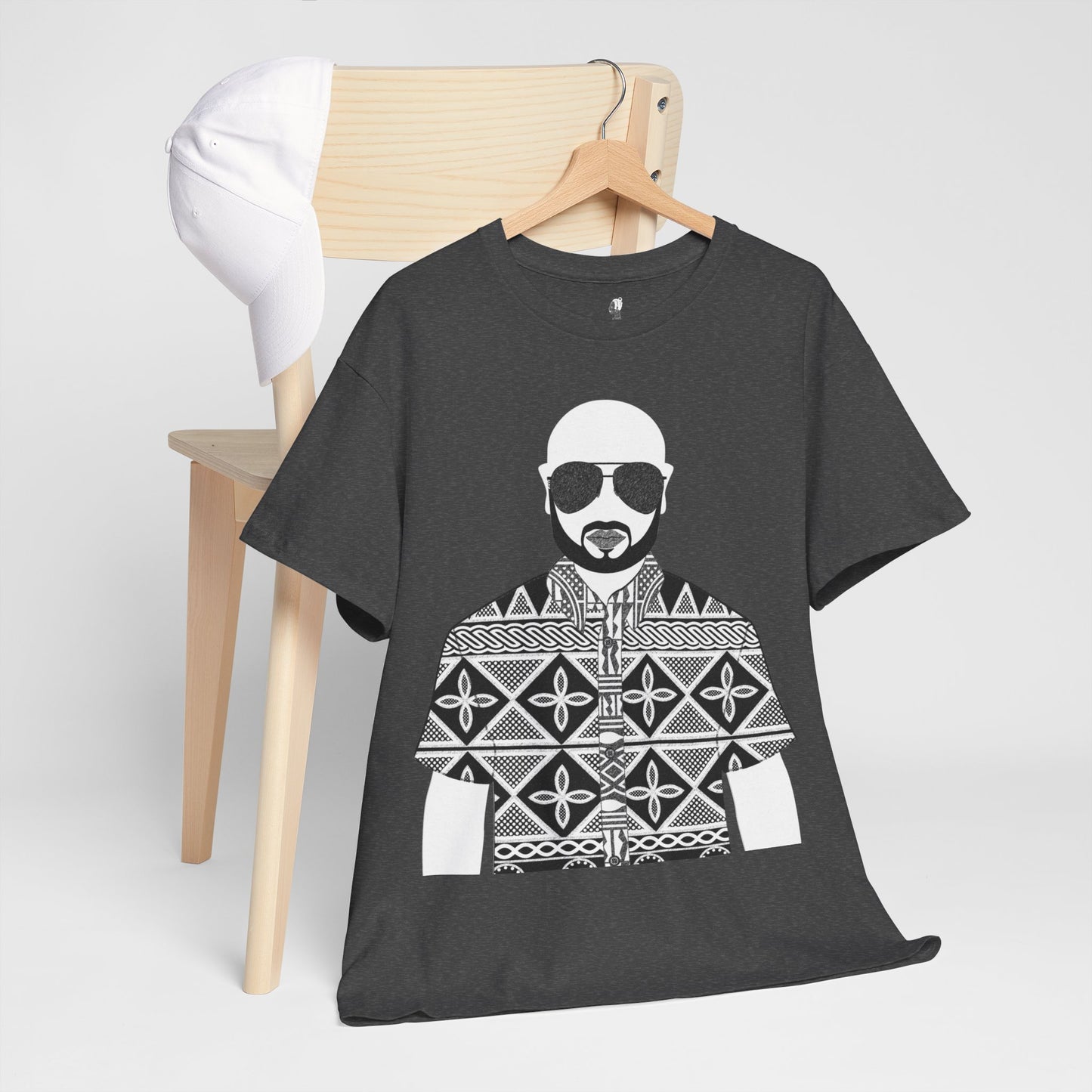 Le Monsieur(BW) in Toghu Unisex Heavy Cotton Tee