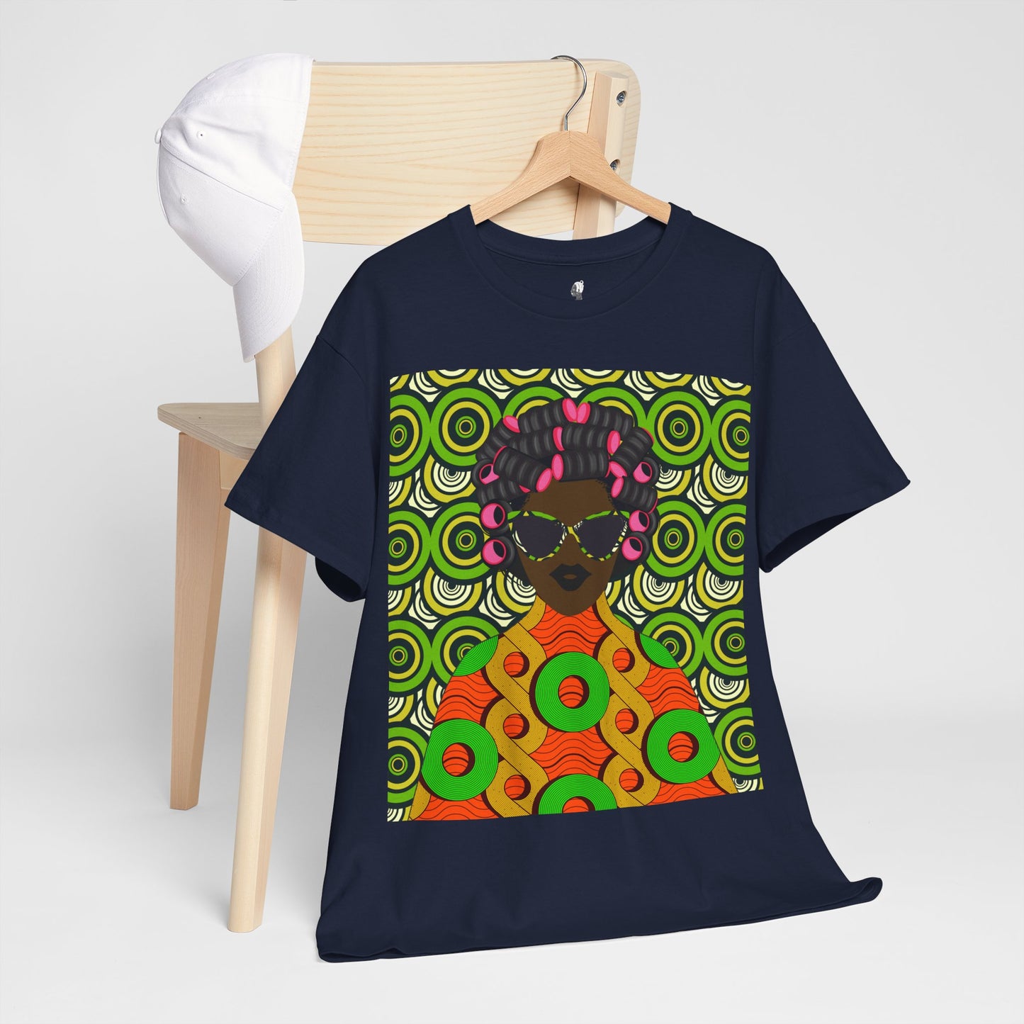 Chantal Circles Unisex T-Shirt for African Art Lovers, Afrocentric Clothing, African Heritage Top, Tee for Men and Women