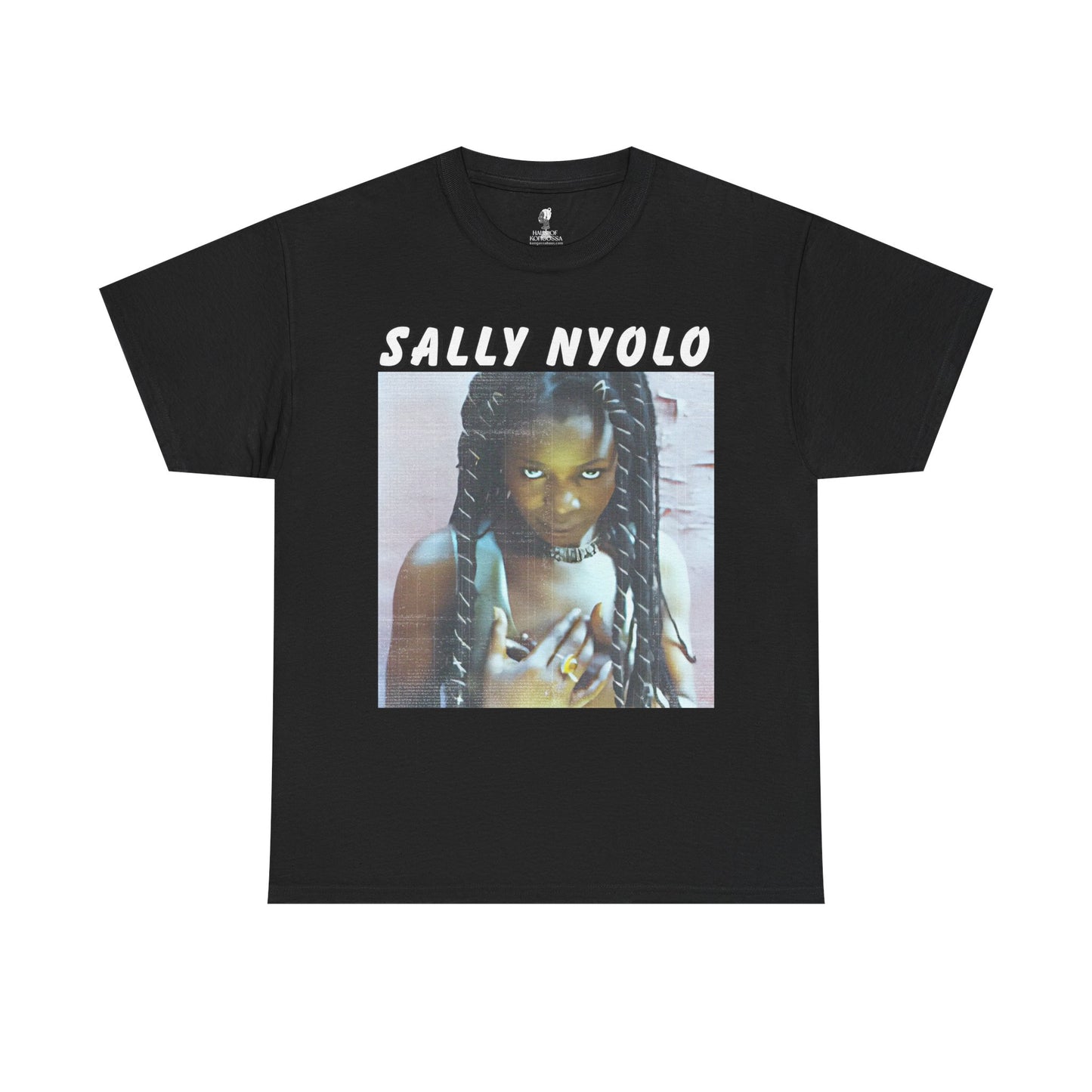 Sally Nyongo Unisex Heavy Cotton Tee - African Inspired T-Shirt, Ethnic Print Tee, Unisex Graphic Tee, Afrocentric Clothing