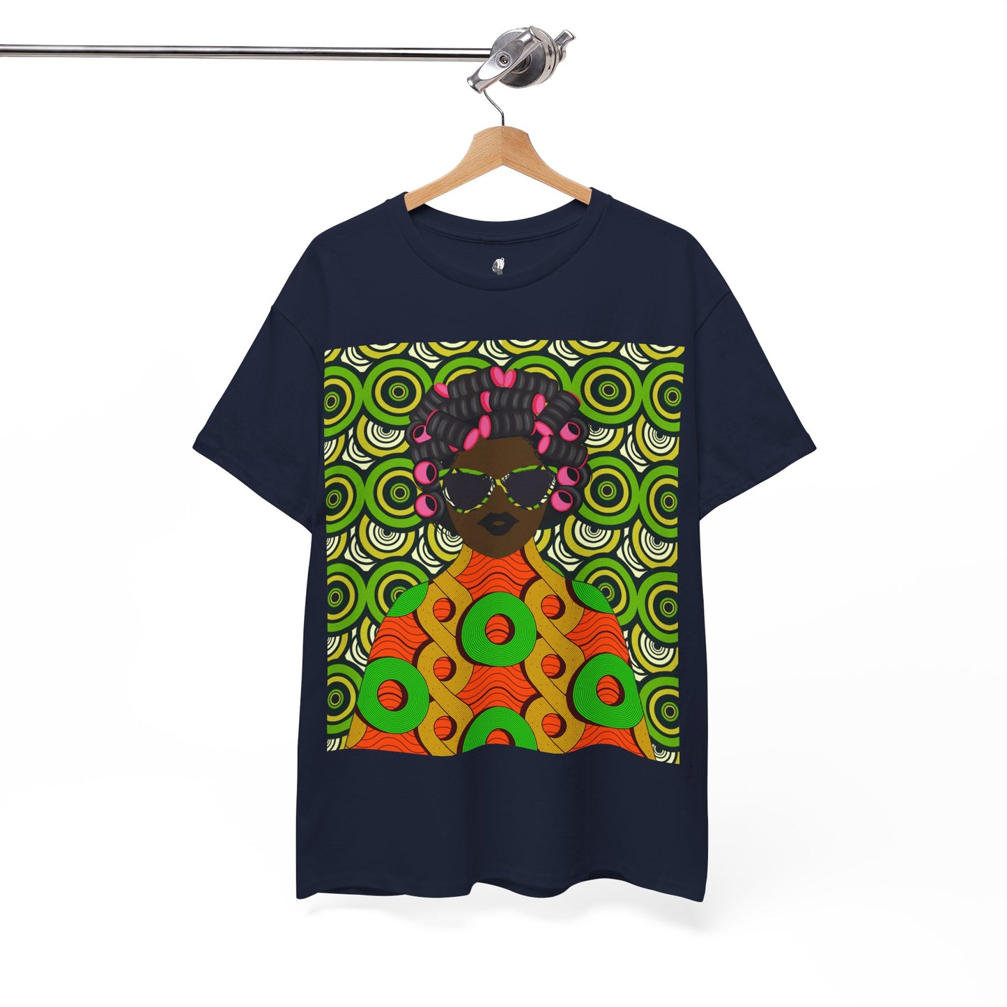 Chantal Circles Unisex T-Shirt for African Art Lovers, Afrocentric Clothing, African Heritage Top, Tee for Men and Women