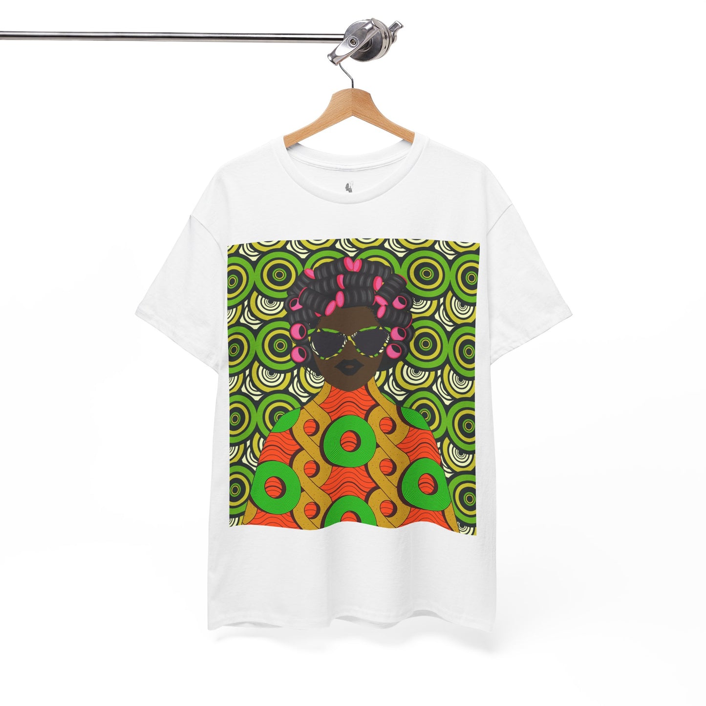 Chantal Circles Unisex T-Shirt for African Art Lovers, Afrocentric Clothing, African Heritage Top, Tee for Men and Women