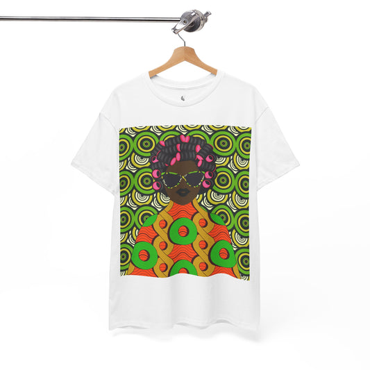 Chantal Circles Unisex T-Shirt for African Art Lovers, Afrocentric Clothing, African Heritage Top, Tee for Men and Women