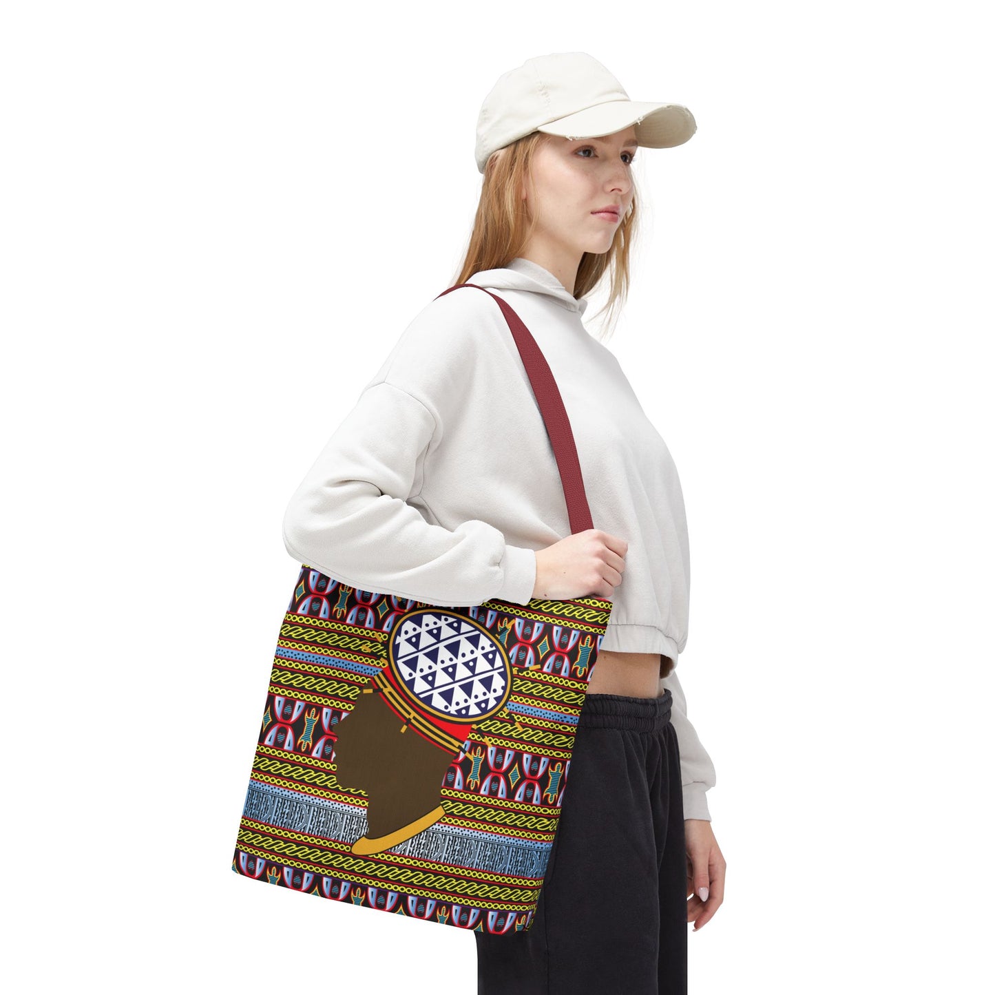 Cameroon Ndop Man Canvas Tote Bag
