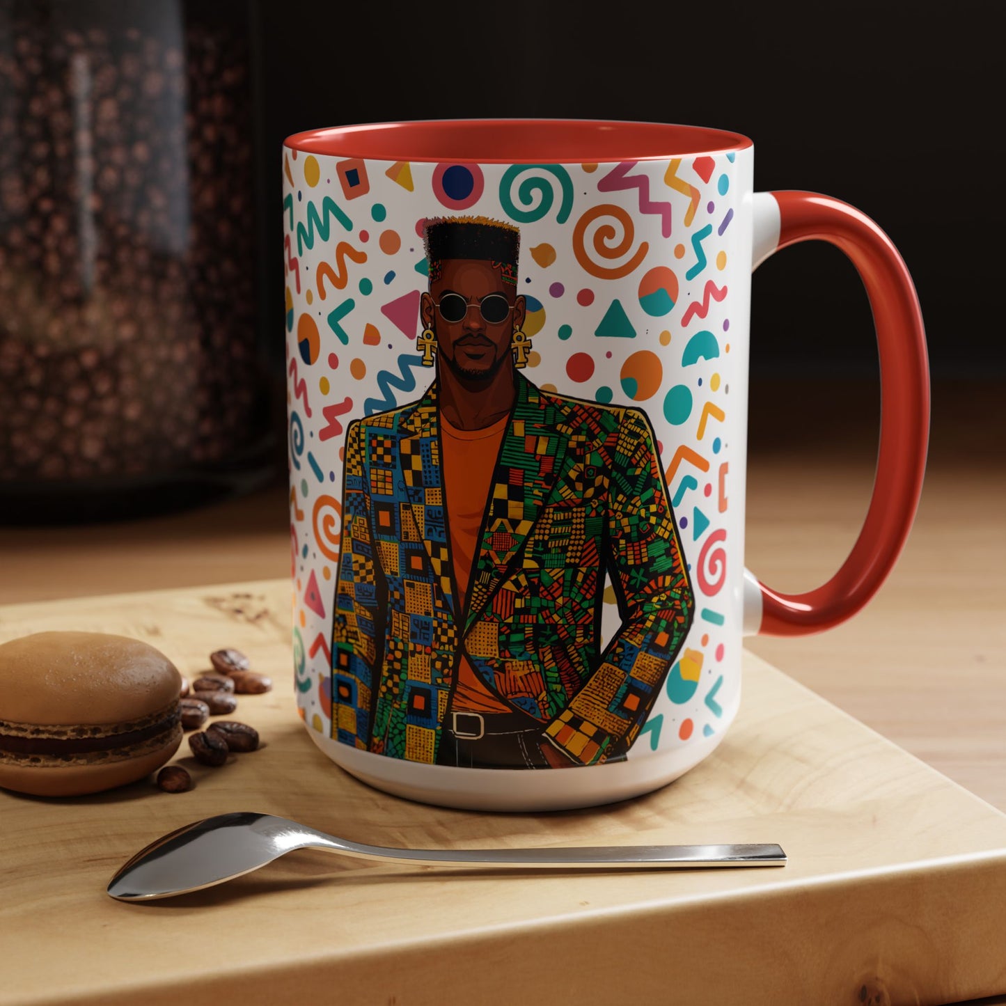 Personalized, Hustle Never Sleeps Two-Tone Ceramic Mug  (6 Colors , 11oz & 15oz)