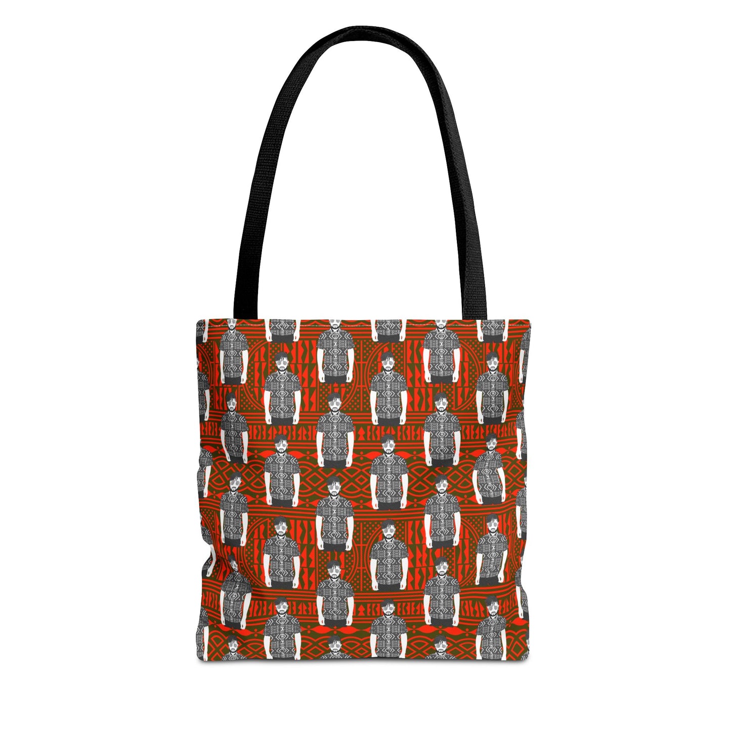 Pascale in BW Mudcloth CanvasTote Bag