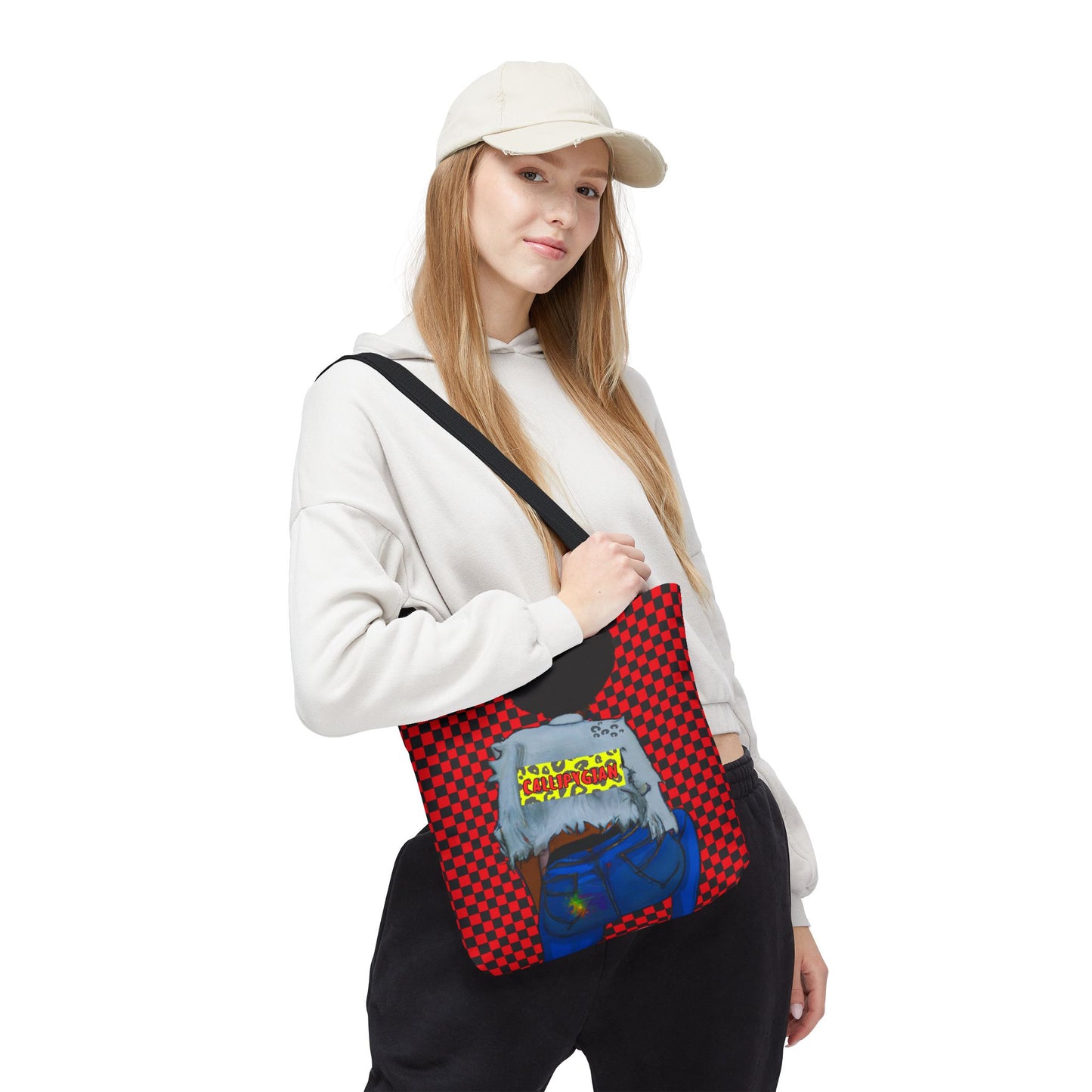 Callipygian Girl and Don't Touch my Hair Two-Sided Tote Bag (AOP)