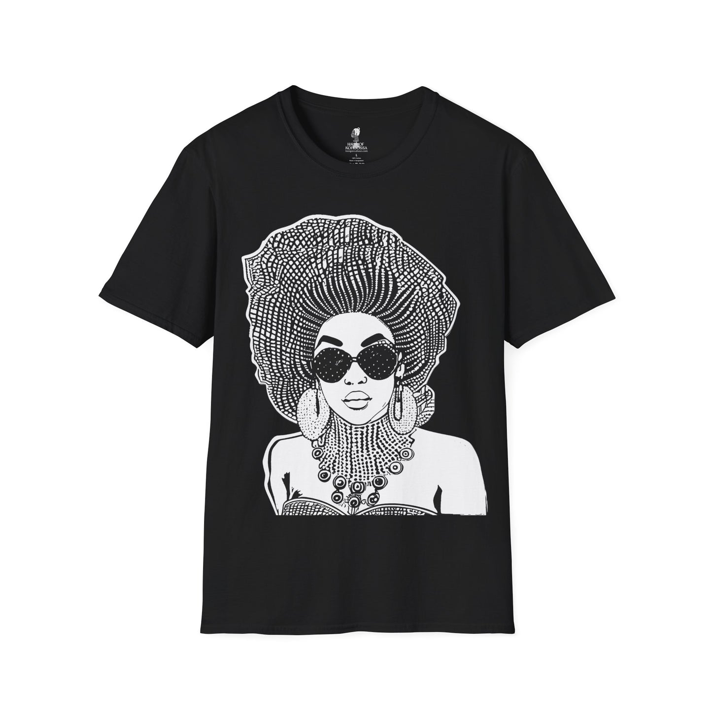 Madame Headtie(BW) -  Unisex Softstyle T-shirt