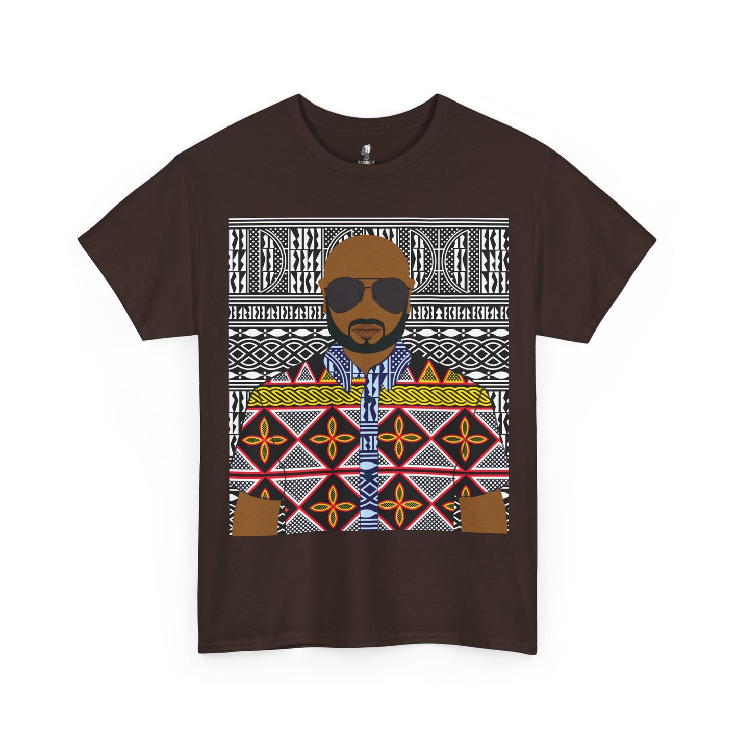 Le Monsieur Yellow Toghu on BW Ndop Unisex Heavy Cotton Tee