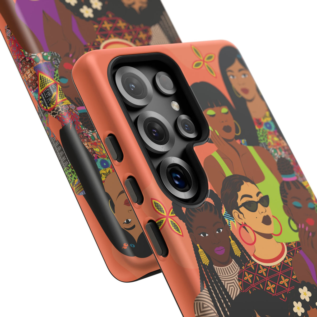 Black Girl Magic Collage Phone Case, African Art Design, Stylish Protective Cover for Samsung and iPhone, Unique Accessory, Gift Idea