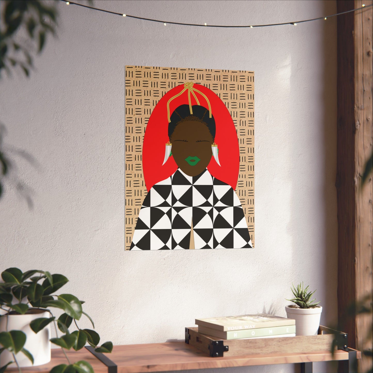 Sunny Babe(Chocolate) Hair Premium Matte Vertical Posters