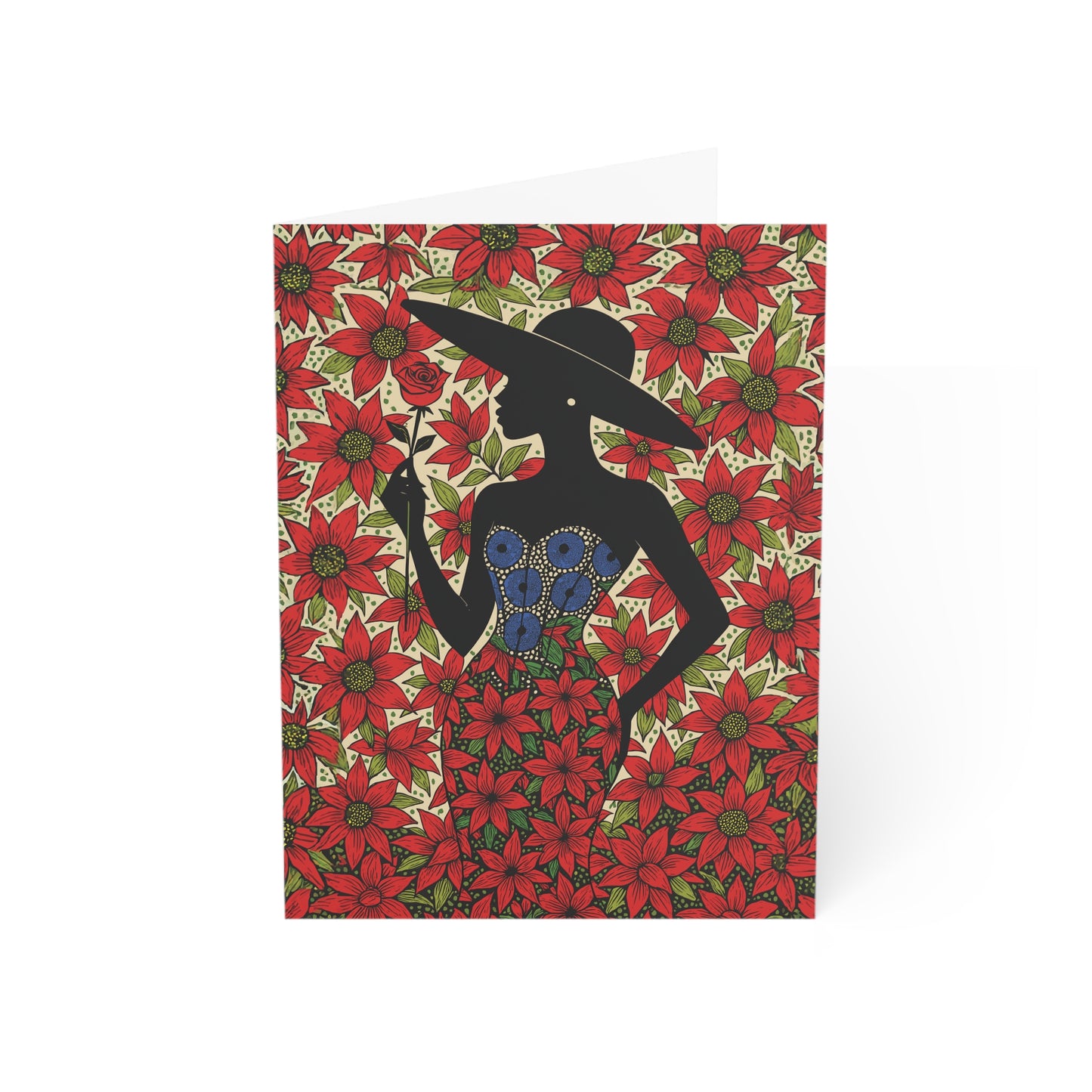 Floral Reverie Mother's Day Greeting Card, Floral Greeting with Envelope (1pc, 10pcs)