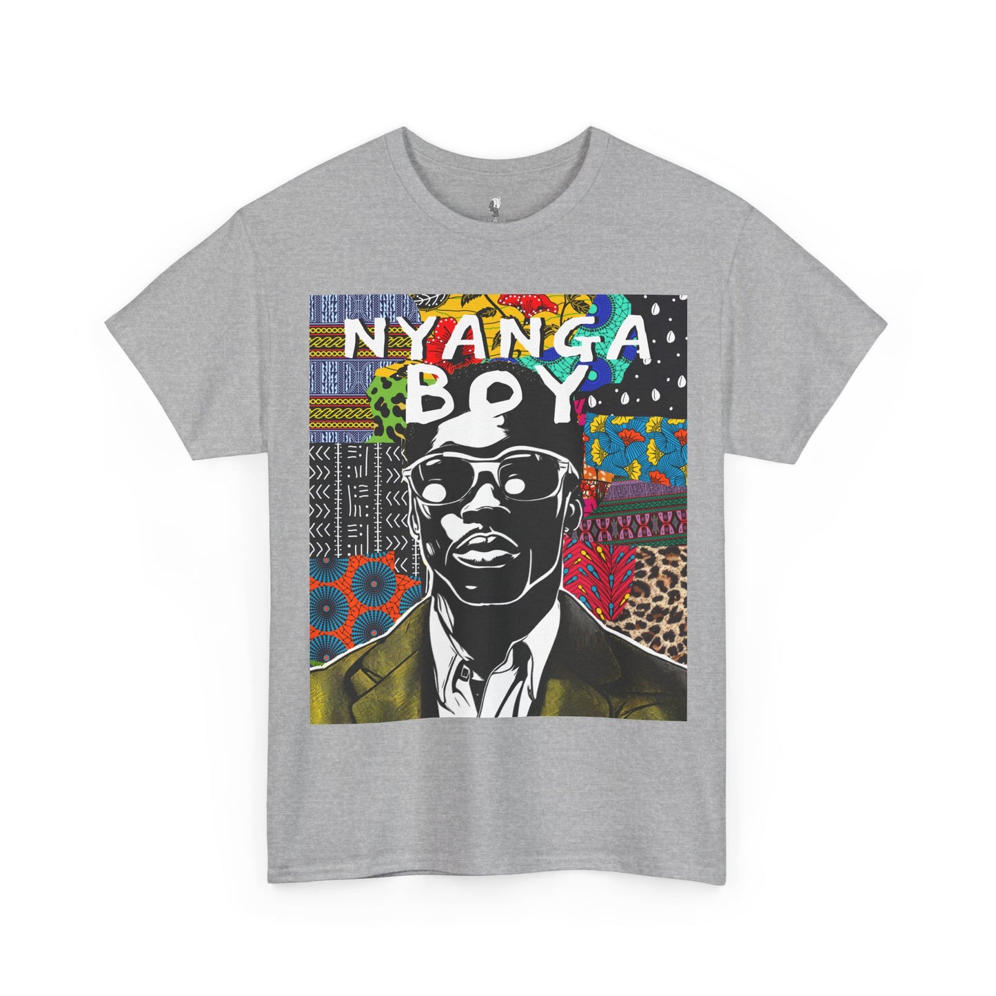 Nyanga Boy Unisex T-Shirt for African Art Lovers, Afrocentric Clothing, African Heritage Top, Tee for Men and Women - Front Design