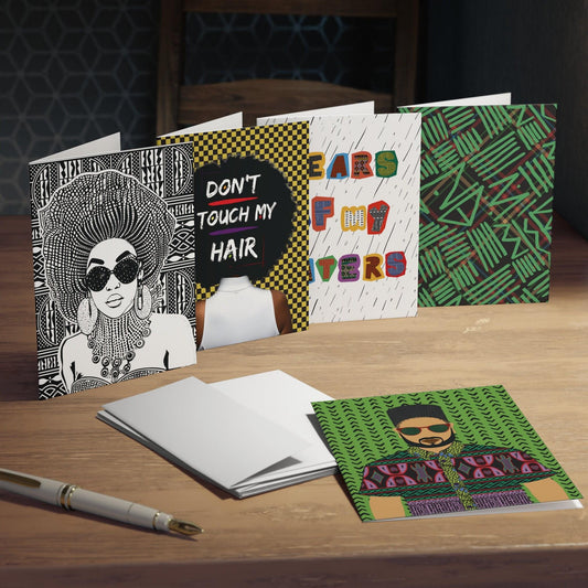 Fine Days Multi-Design African Greeting Cards (5-Pack)