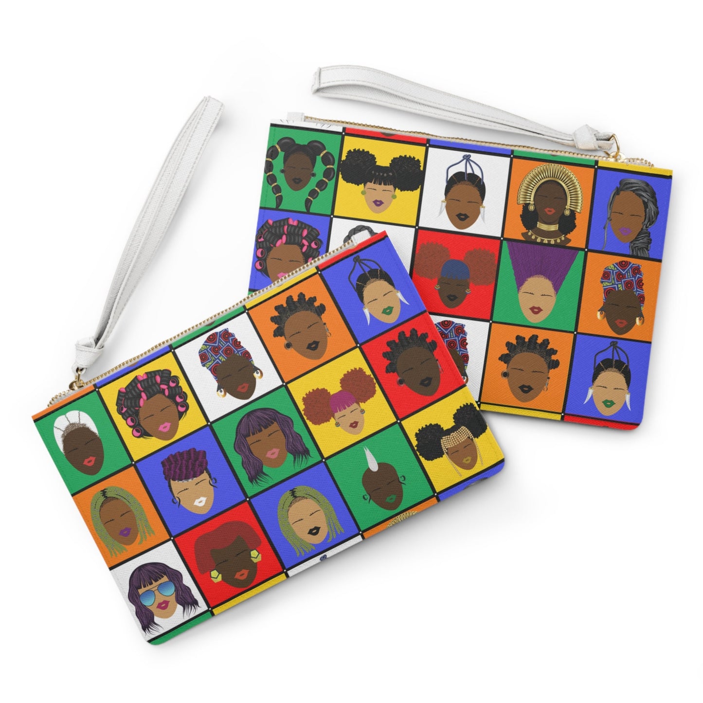 Rubikas Vegan Leather Wristlet Clutch Bag: Trendy Fashionista Handbag
