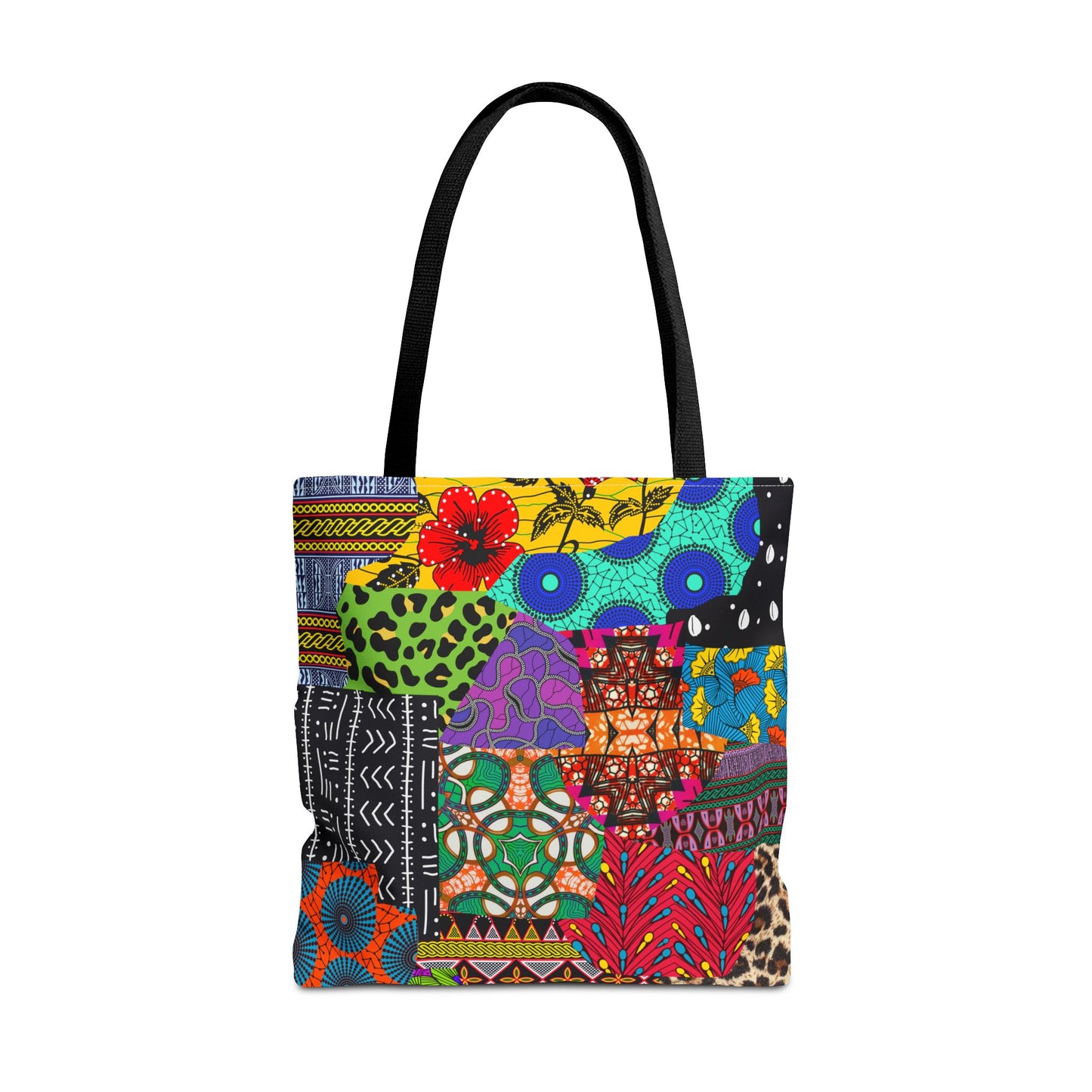 AfrikQuilt Ankara Print Canvas Tote Bag