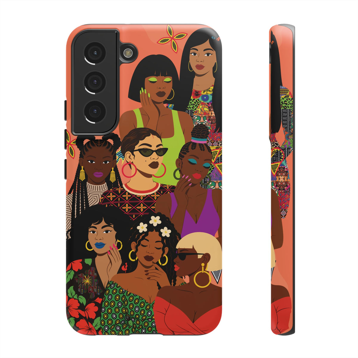 Black Girl Magic Collage Phone Case, African Art Design, Stylish Protective Cover for Samsung and iPhone, Unique Accessory, Gift Idea