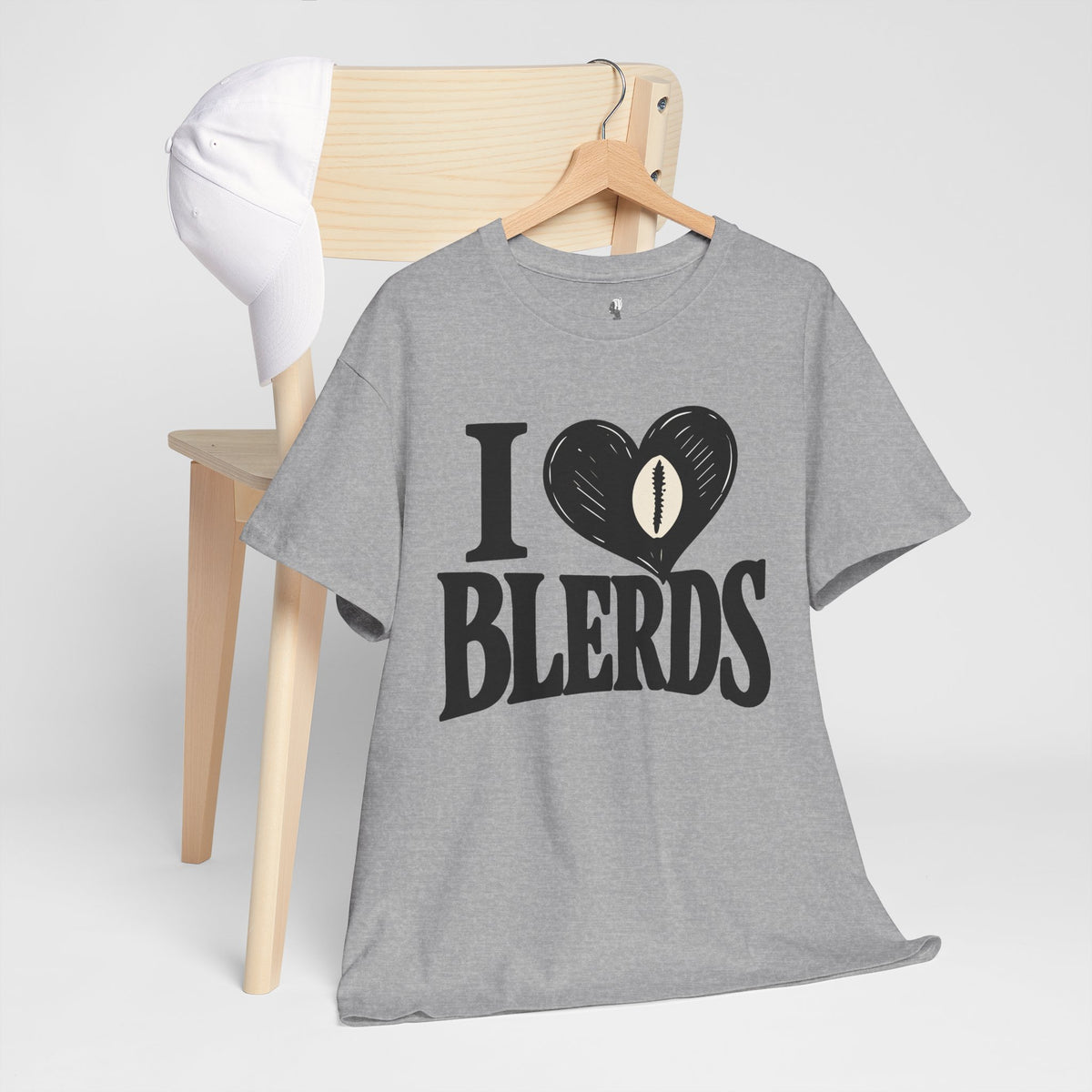I Heart Blerds Unisex Heavy Cotton T-Shirt | Nerd Pride Tee, Geek Culture
