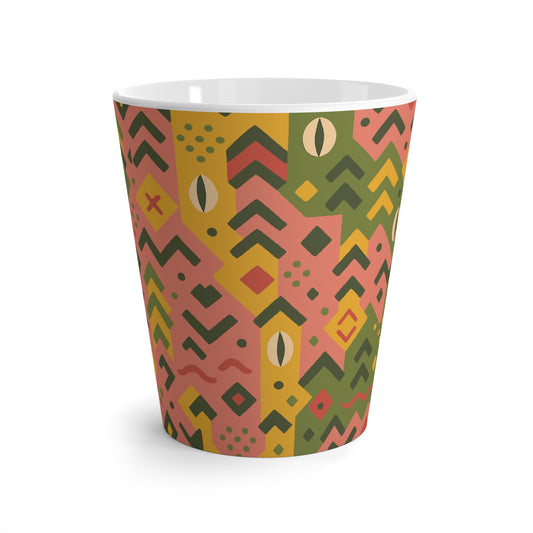 Cowries in retrograde Ceramic Coffee Latte Mug, 12oz - Unique Tea Cup, Vintage French Style, Gift for Tea Lovers, Retro