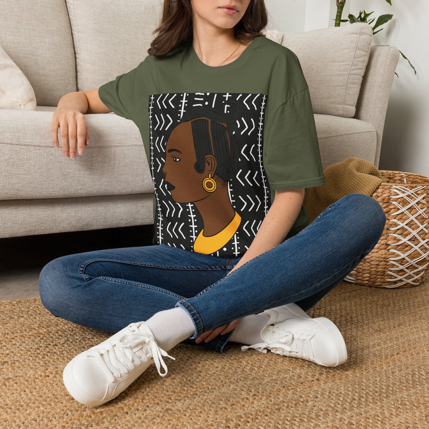 Lady Kongossa on BW Ndop Unisex Softstyle T-Shirt