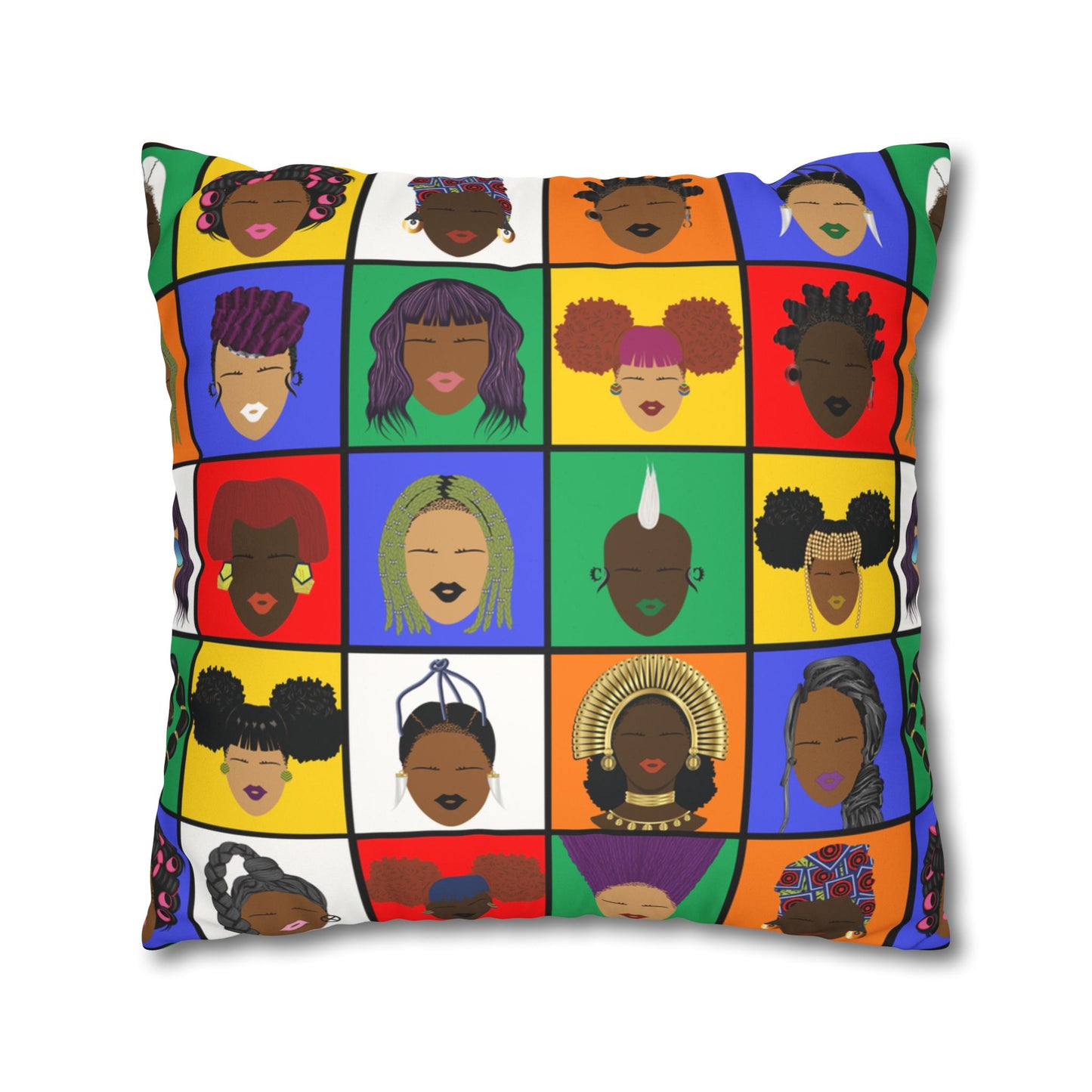 Faux Suede Pillow Case - Rubikas Square Pillow Case With Concealed Zipper Design