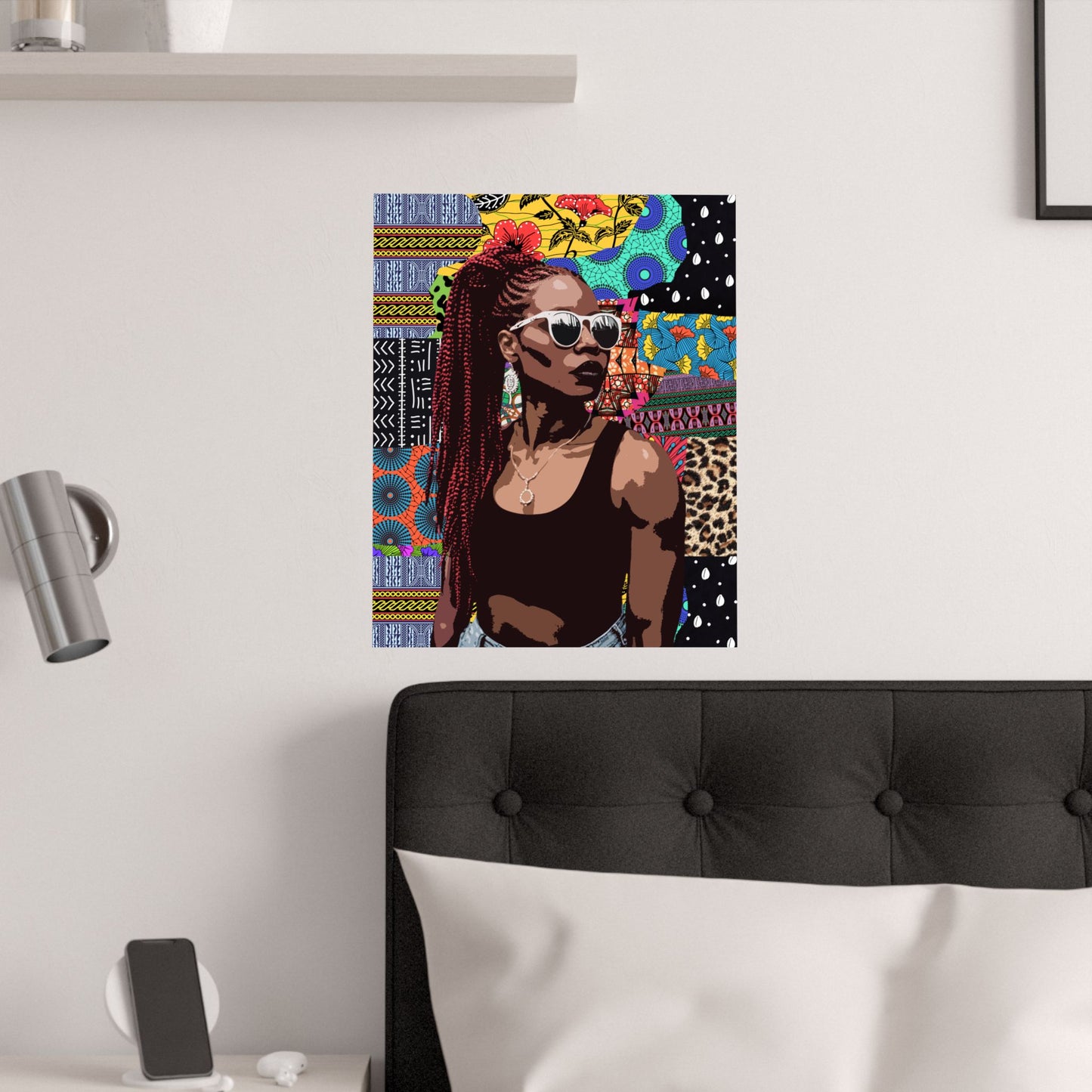 Nyanga Girl Premium Matte Vertical Posters - Unique Wall Art Home Decor Print, African Inspired Room Poster, Tribal Teen Bedroom Artwork
