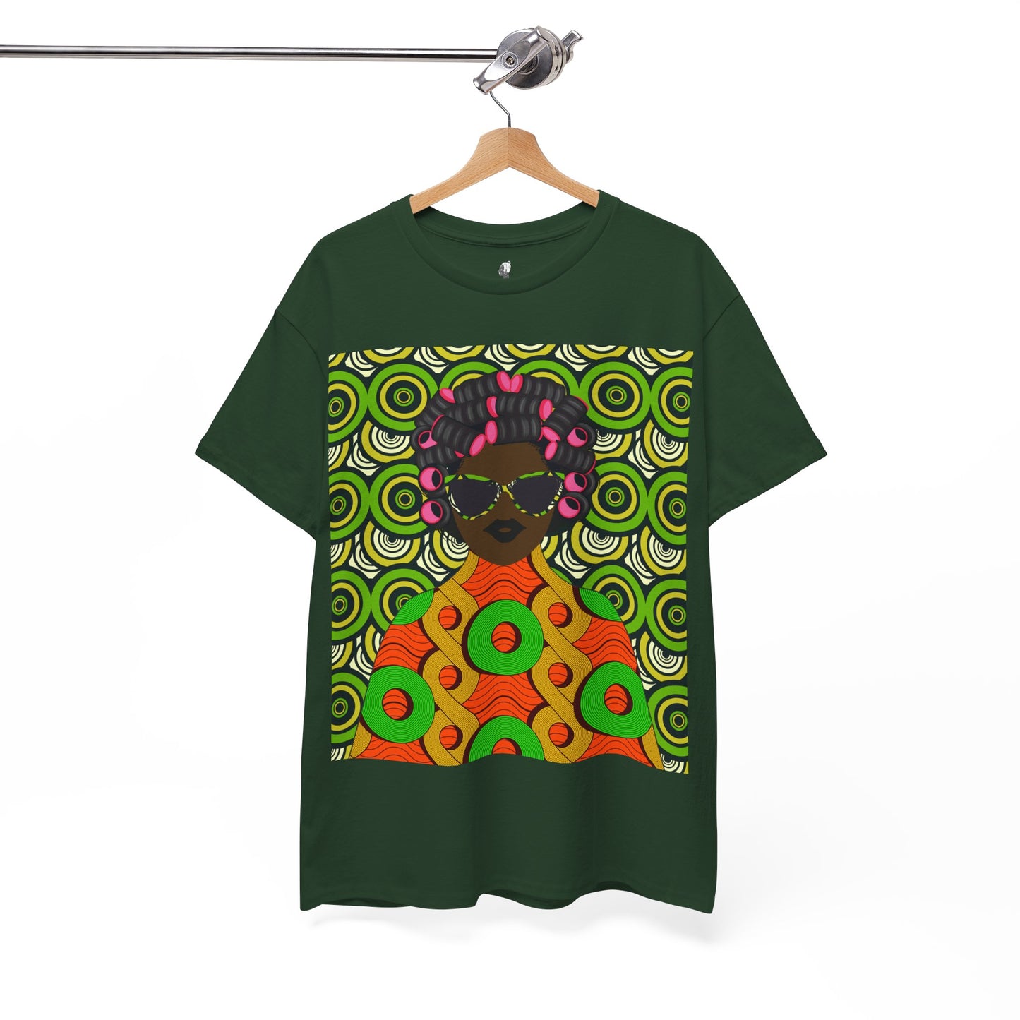 Chantal Circles Unisex T-Shirt for African Art Lovers, Afrocentric Clothing, African Heritage Top, Tee for Men and Women