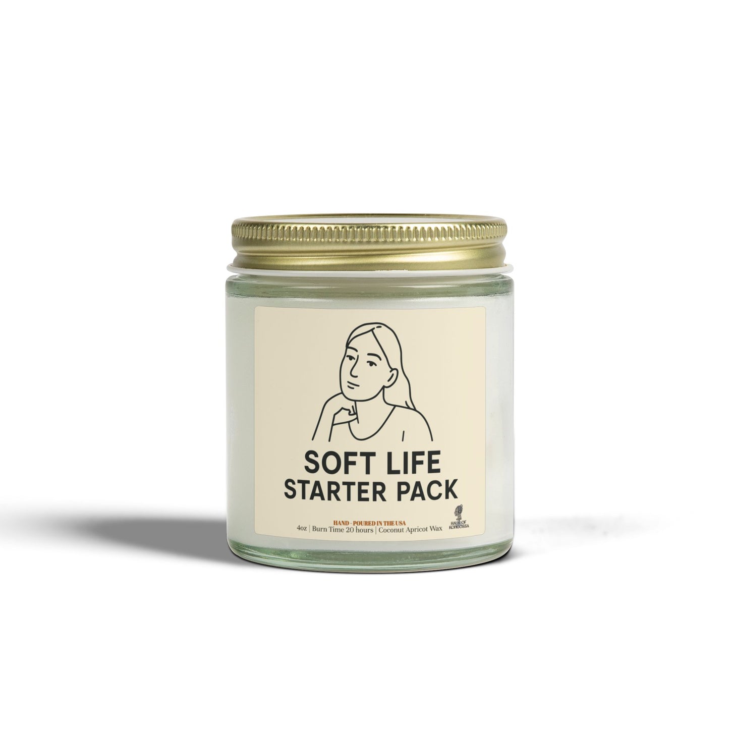 Soft Life Starter Pack Coconut Apricot Wax Scented Candles (Black and White), Afrocentric Candle – African Inspired Home Decor,Home Fragrance Decor, Aromatherapy Gift, Relaxation Candle