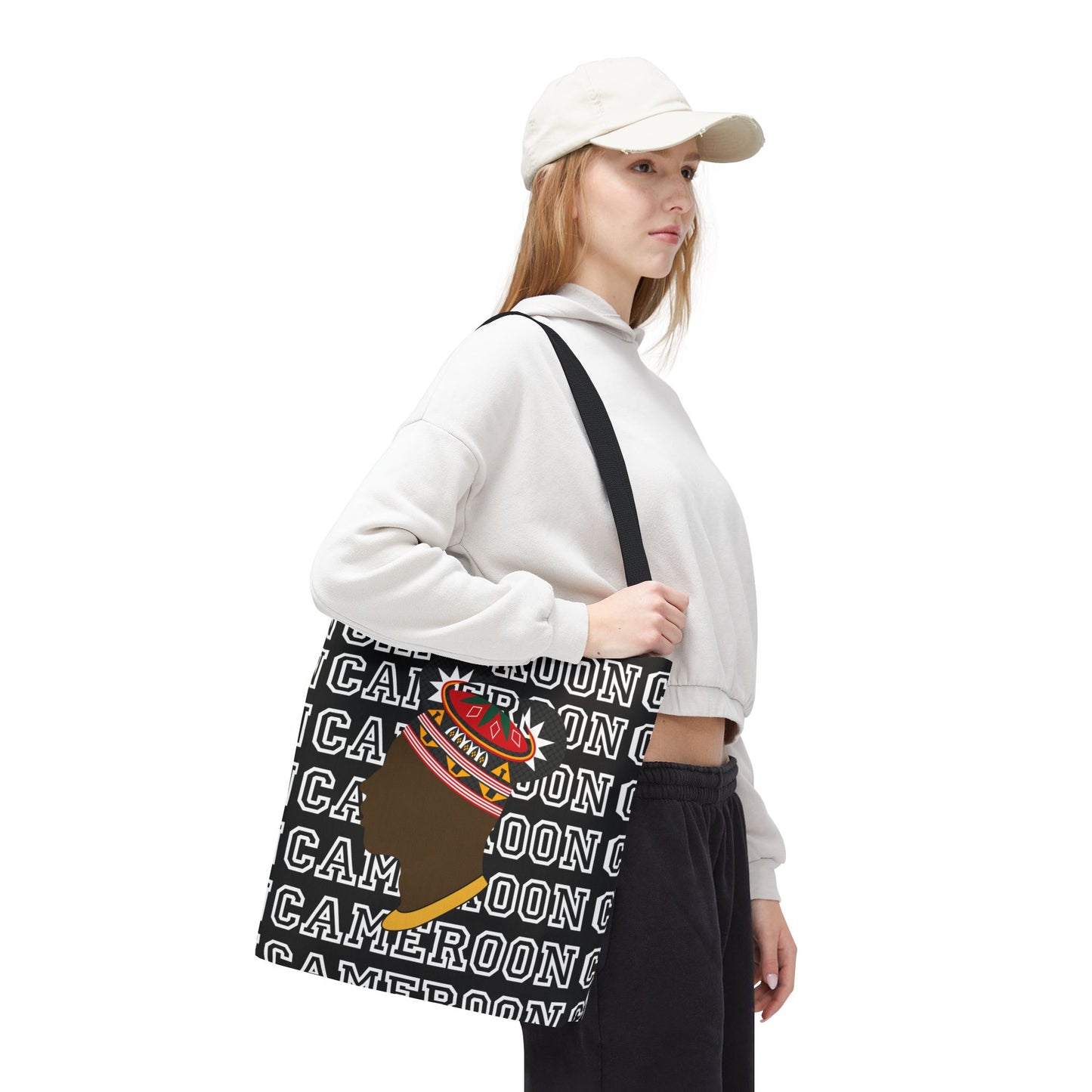 Cameroon Man in Toghu Hat Canvas Tote Bag