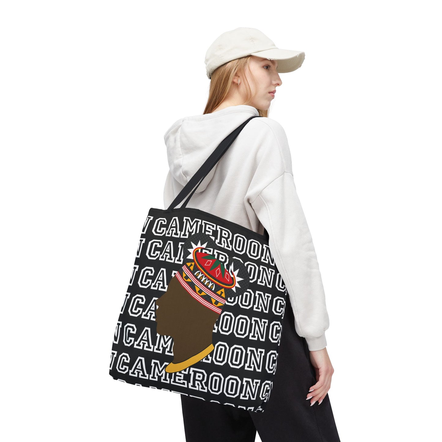 Cameroon Man in Toghu Hat Canvas Tote Bag