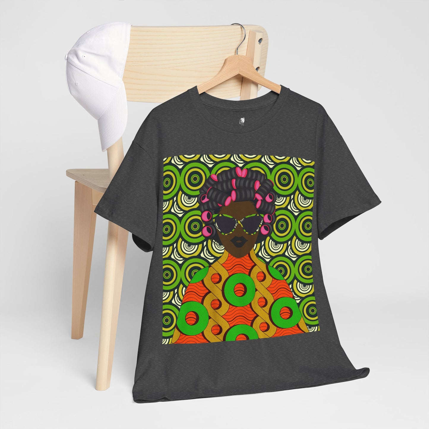 Chantal Circles Unisex T-Shirt for African Art Lovers, Afrocentric Clothing, African Heritage Top, Tee for Men and Women